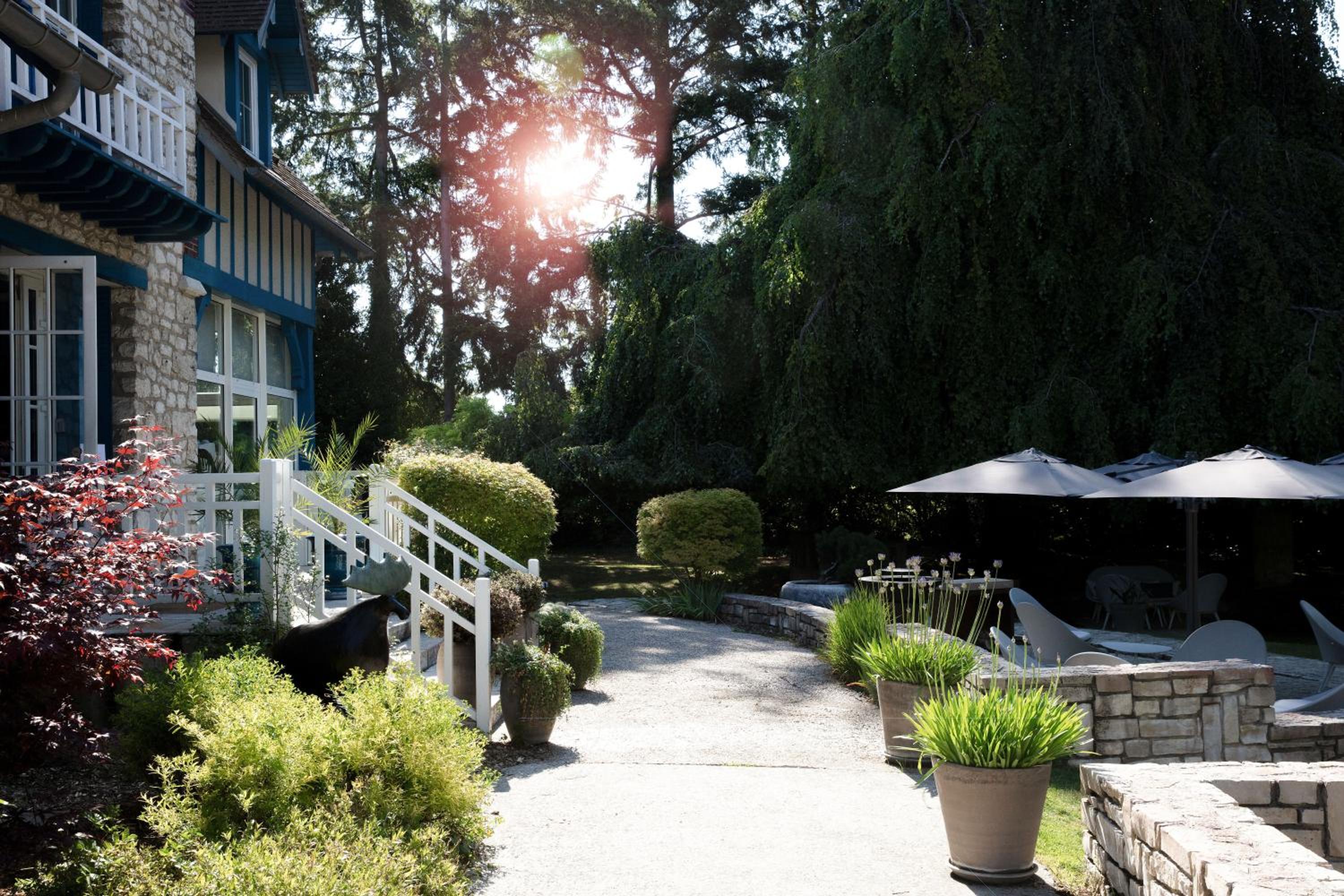 outdoor BBQ area