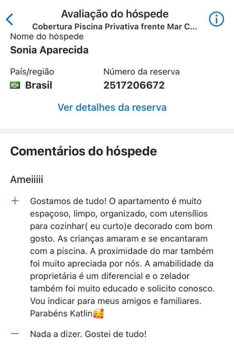 Cobertura Piscina Privativa frente e Vista Mar Centro Mongaguá