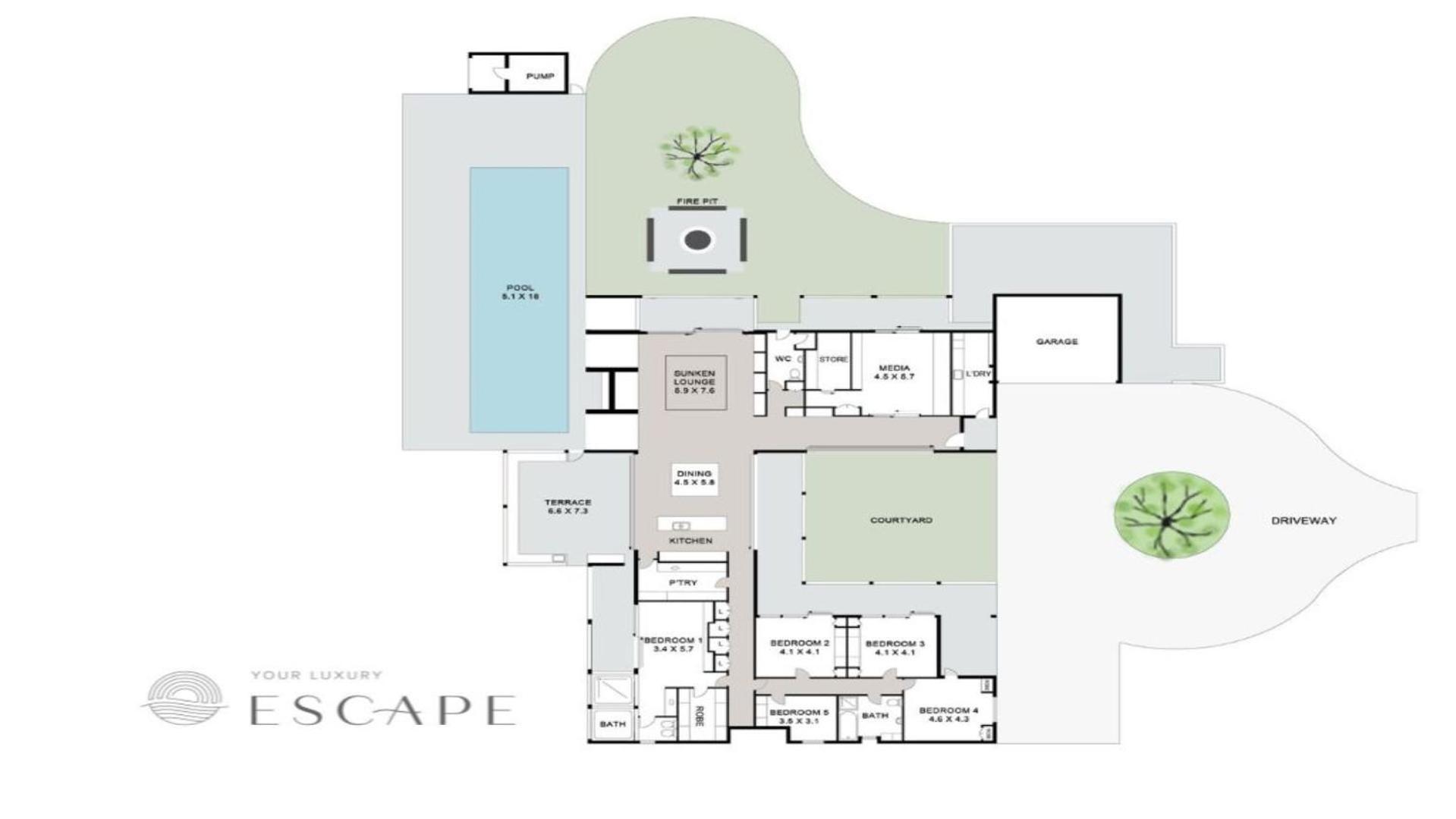Amileka - luxury 25 acre estate with pool