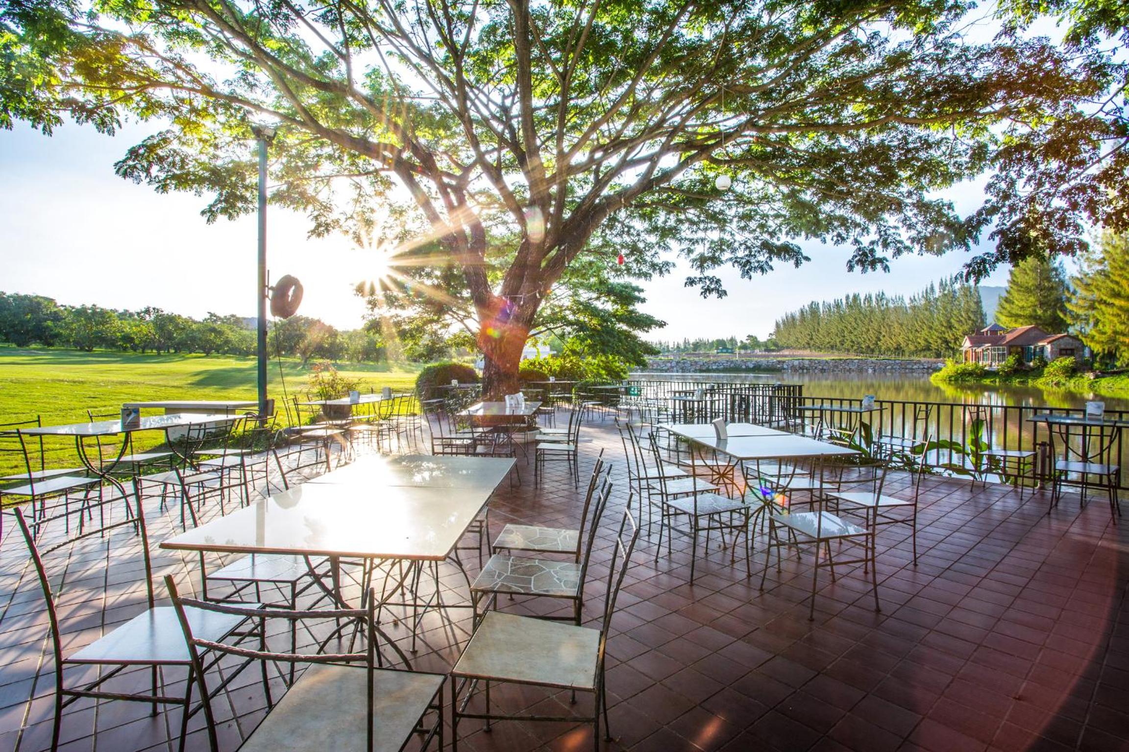 outdoor BBQ area