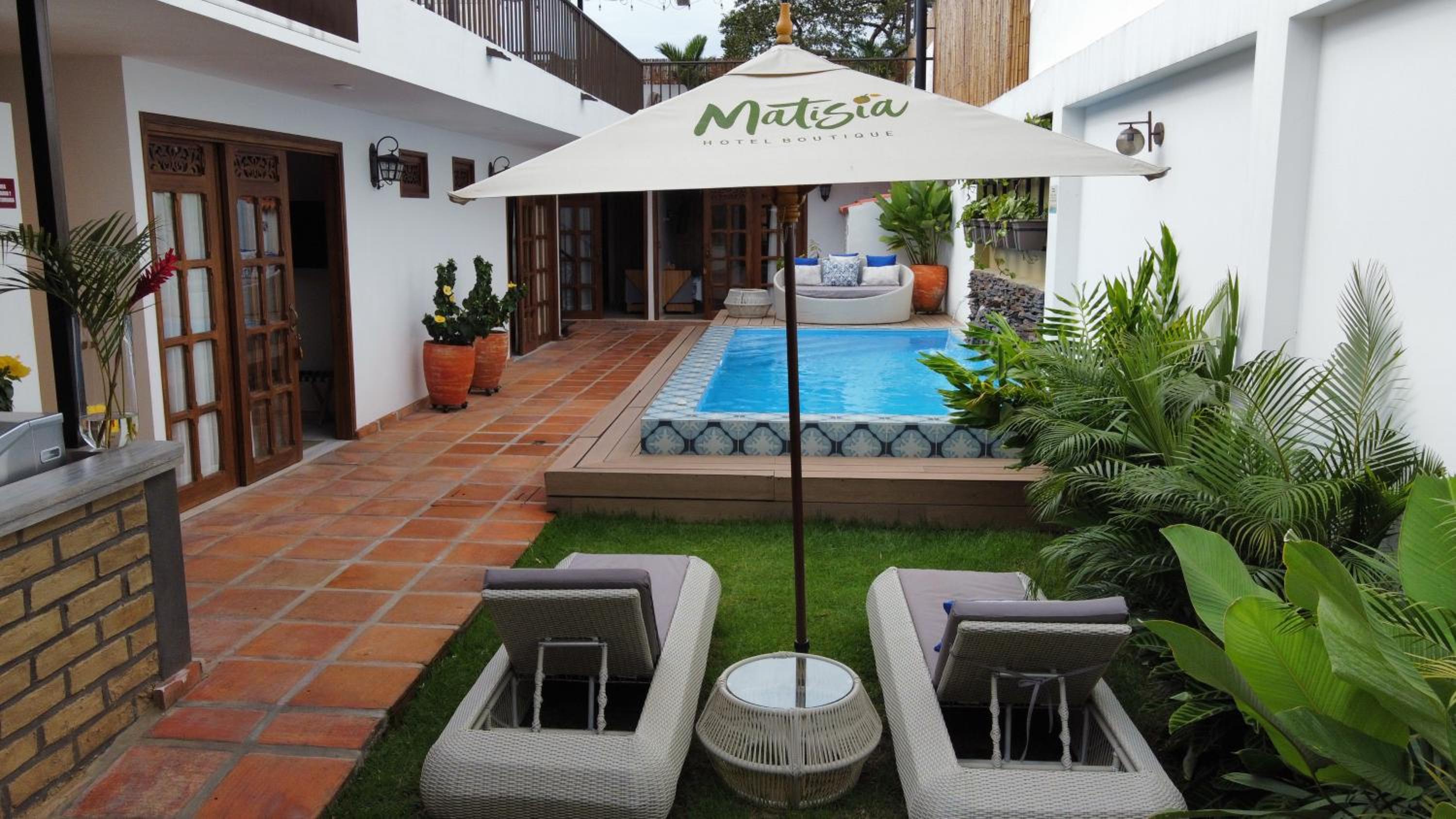 outdoor BBQ area