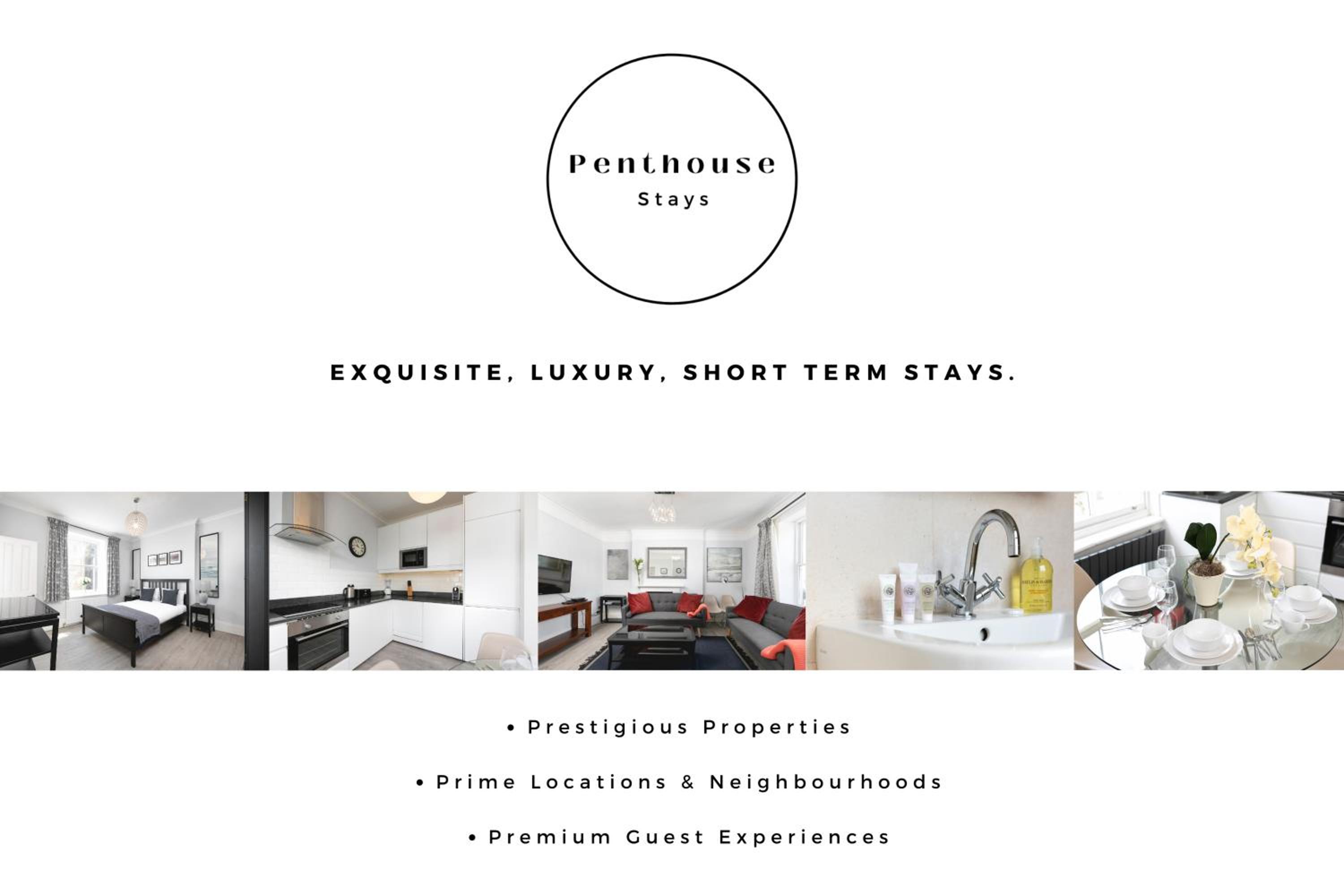 PenthouseStays Notting Hill - Chic 2 Bedroom Apartment w/ King Beds - near Portobello Road & Kensington High Street