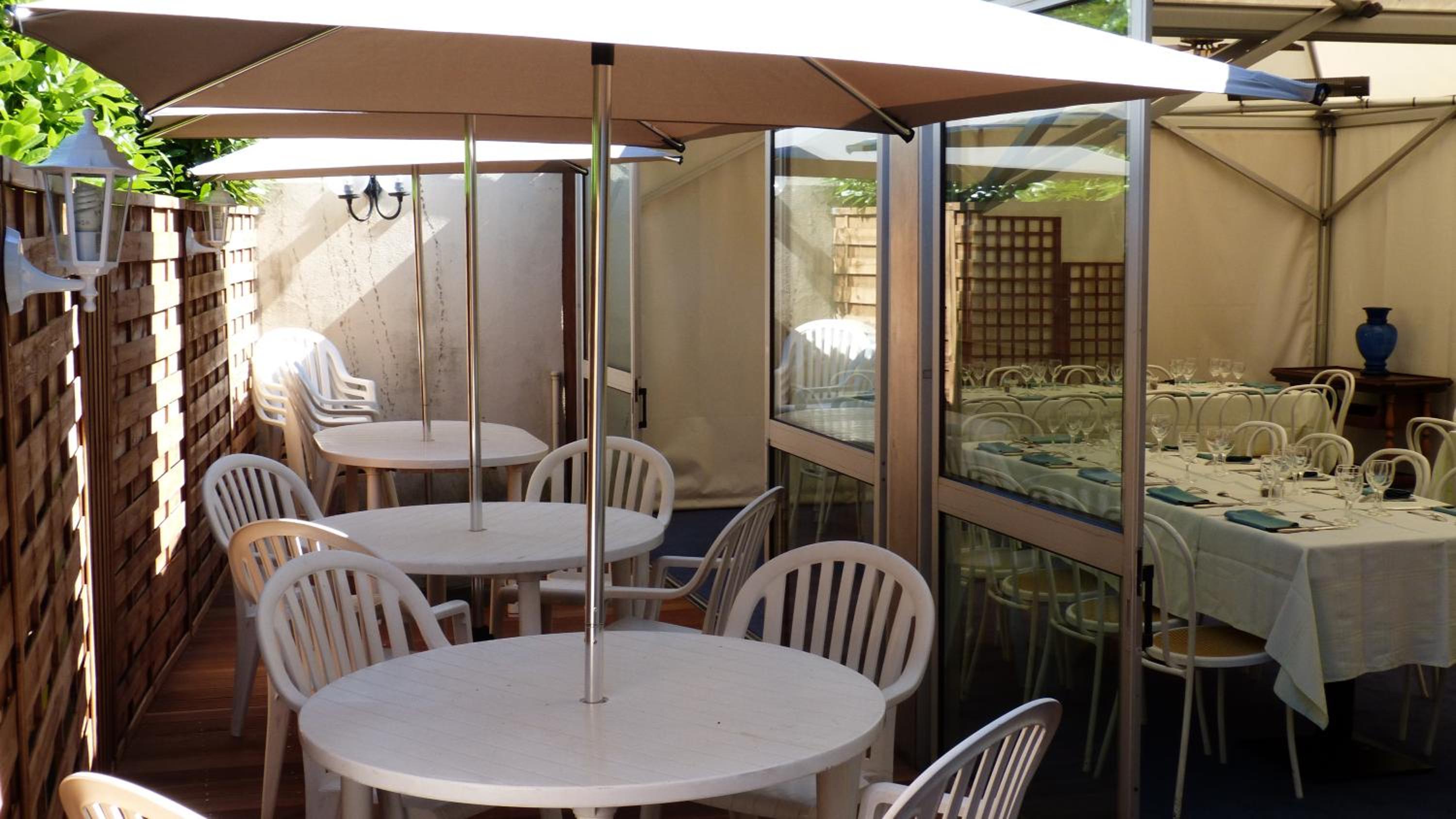 outdoor BBQ area