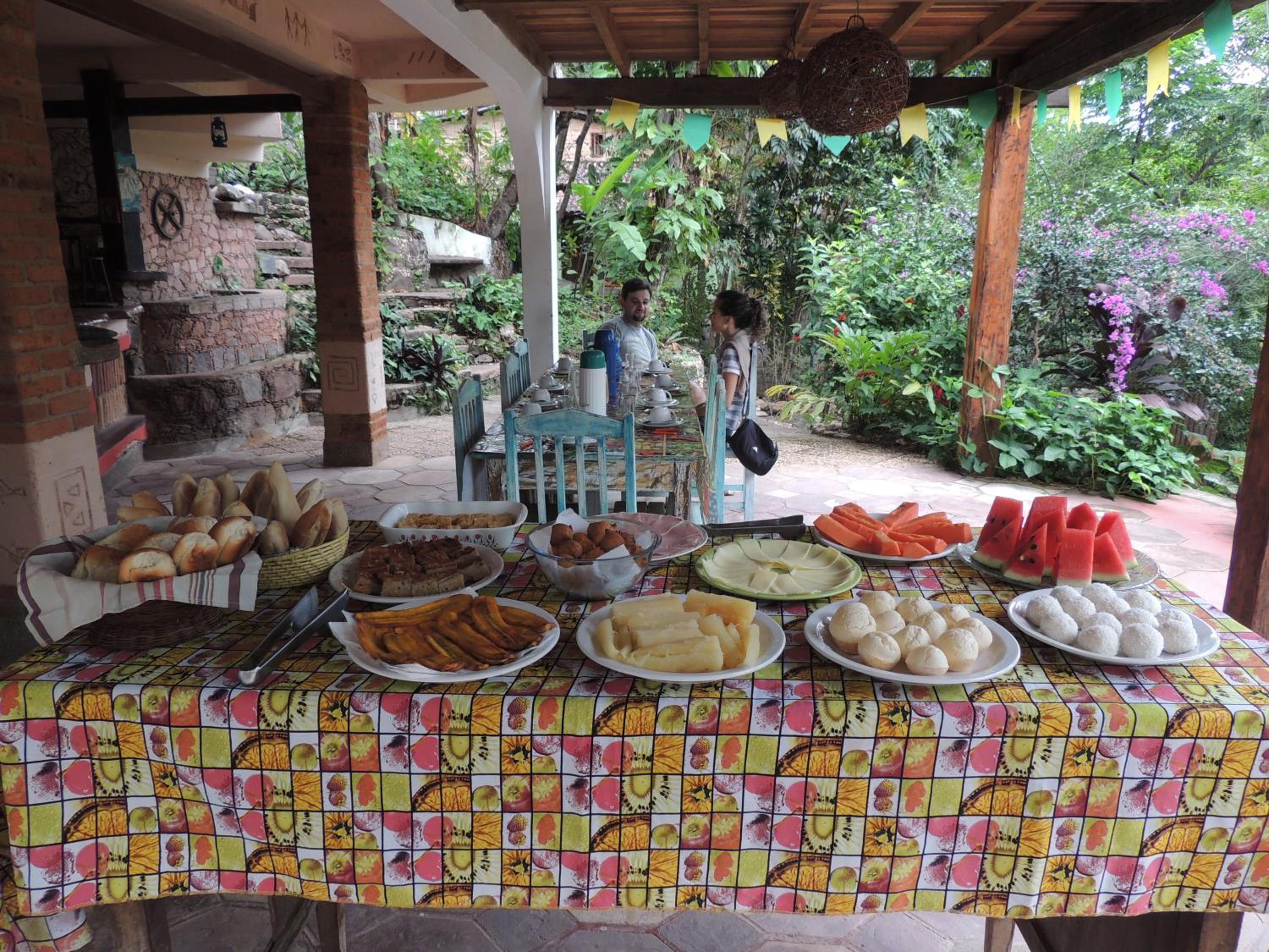 outdoor BBQ area
