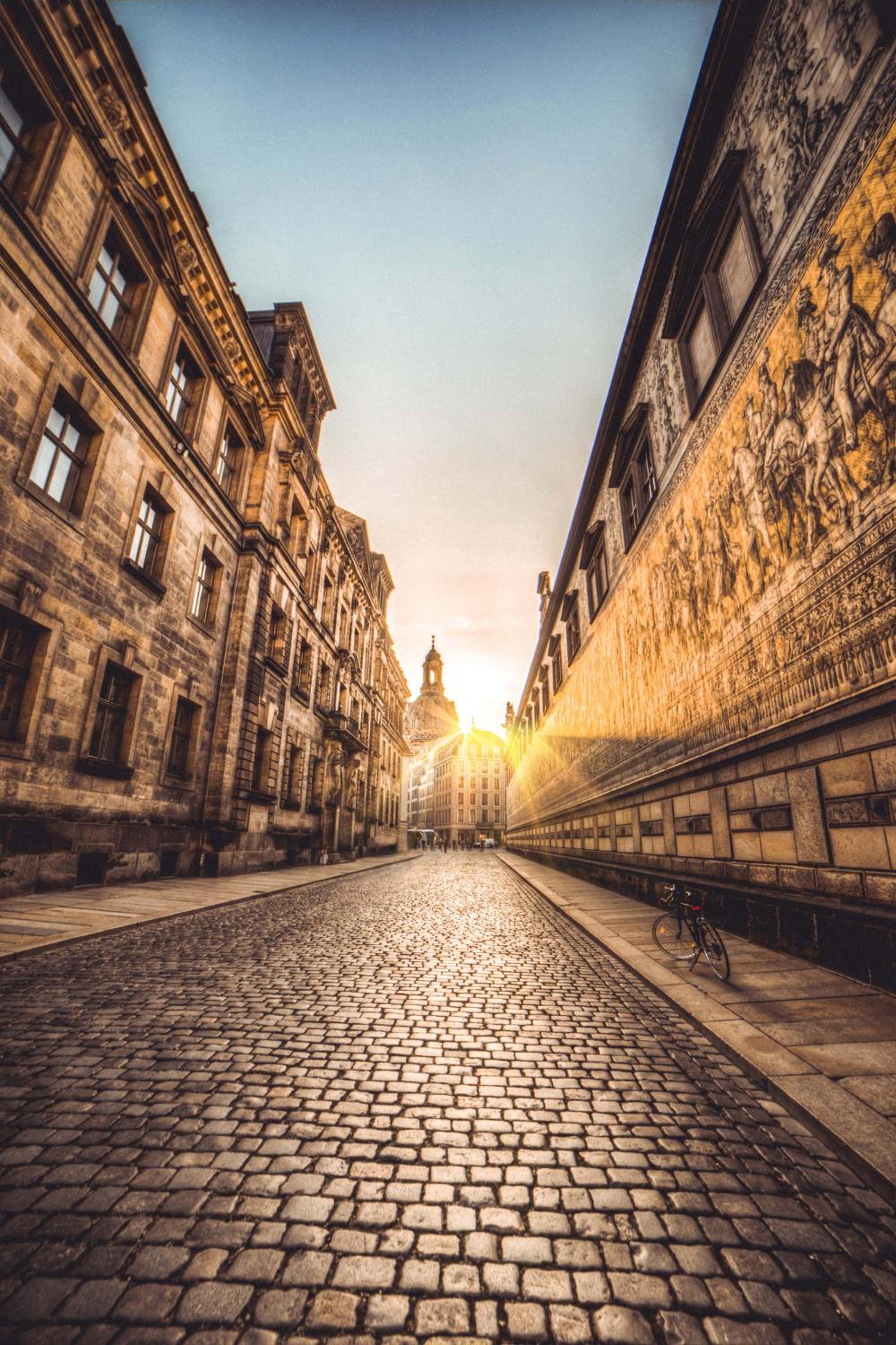 Gästezimmer in Dresden mit Dach-Terrasse, Wohnbereich und Küche