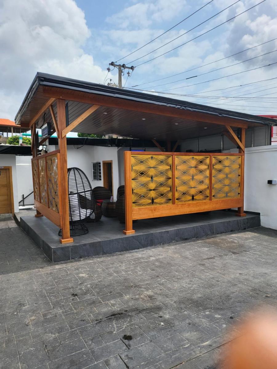 outdoor BBQ area