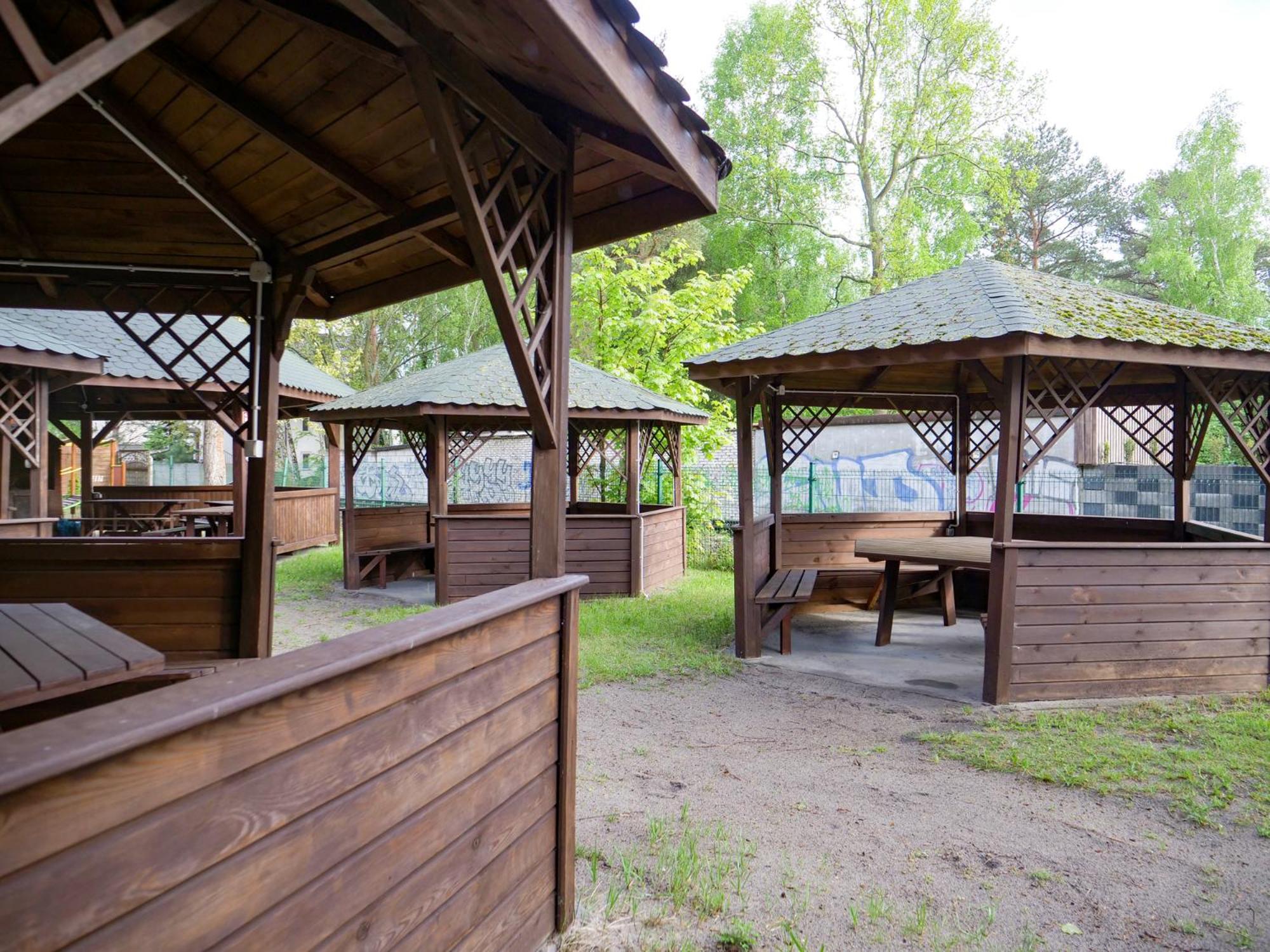 outdoor BBQ area