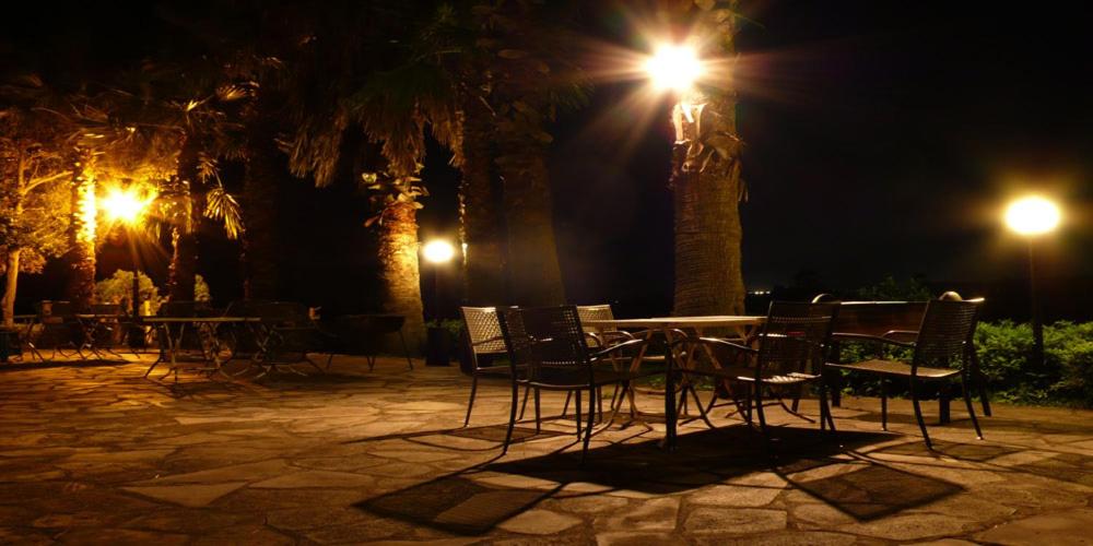 outdoor BBQ area