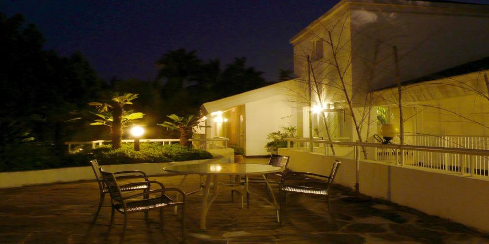 outdoor BBQ area