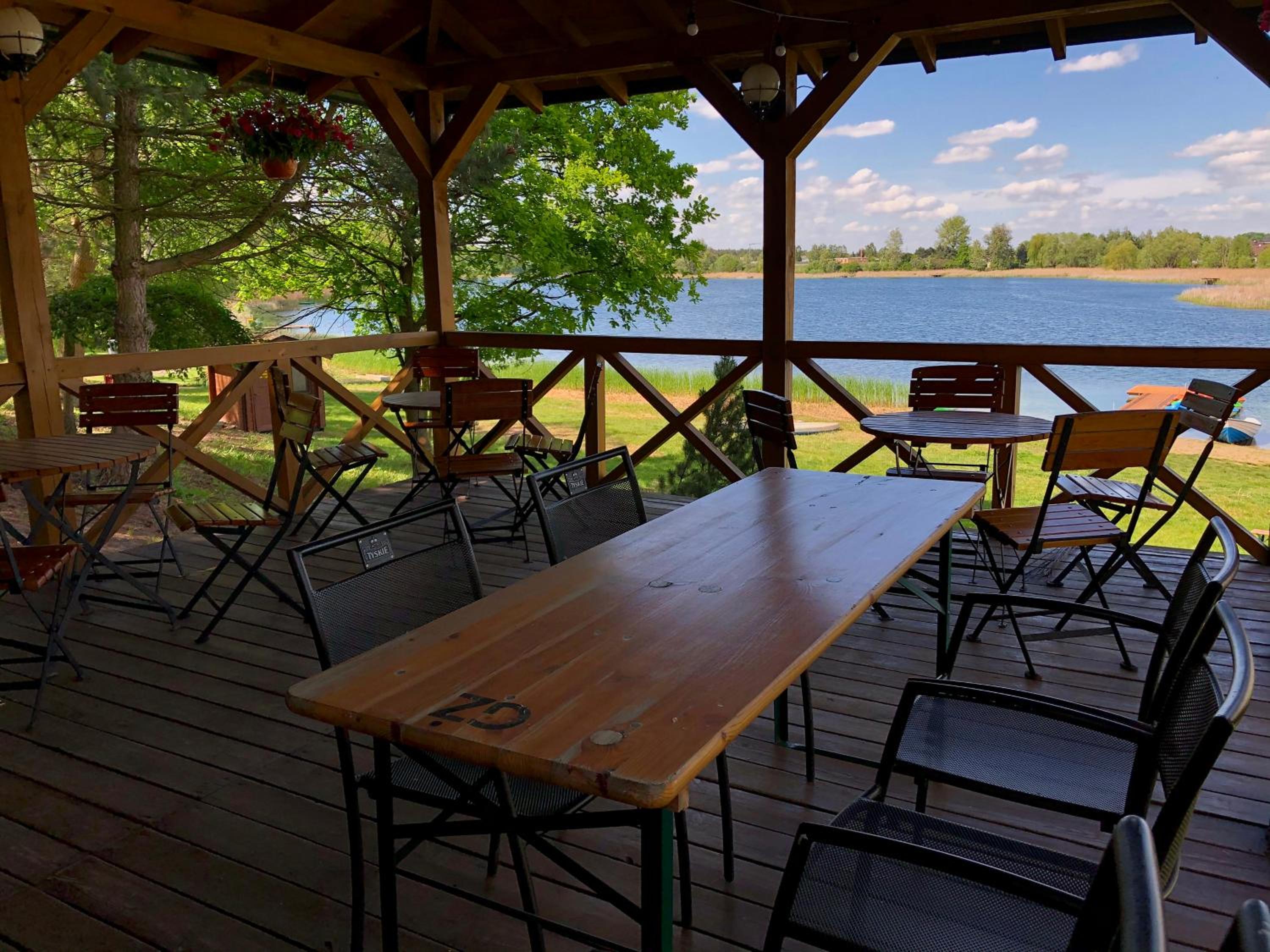 outdoor BBQ area