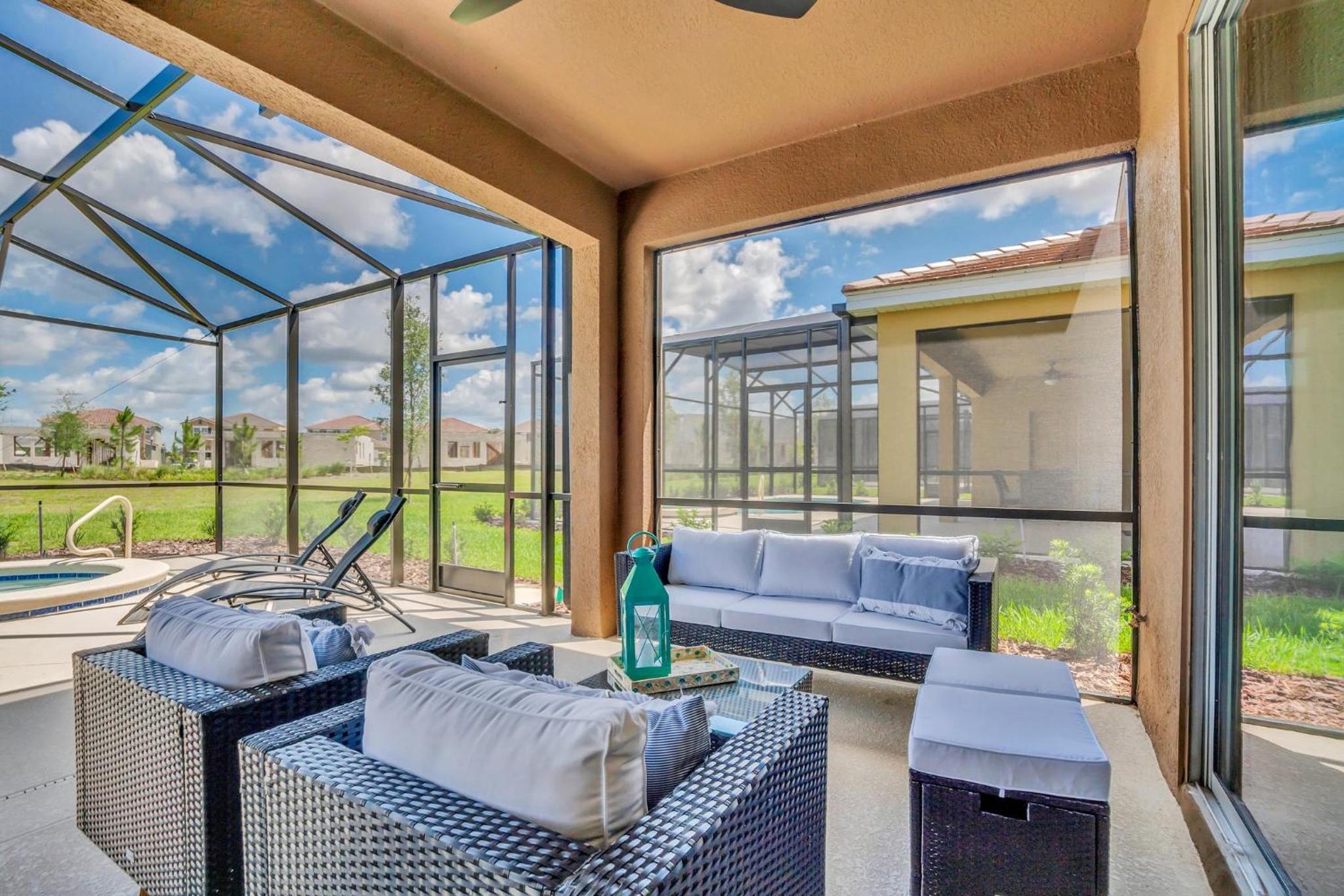 Pool Spa 6BR villa Solterra Resort Near Disney! view 5