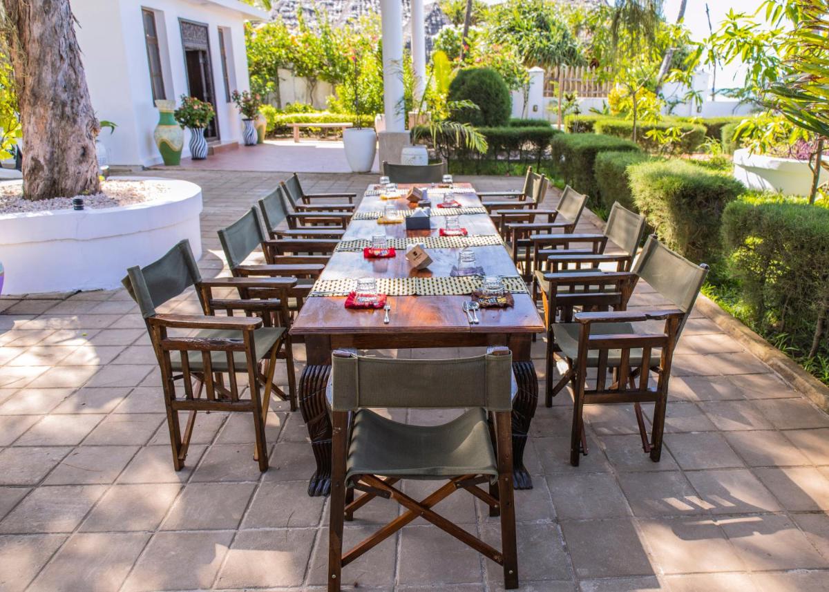 outdoor BBQ area