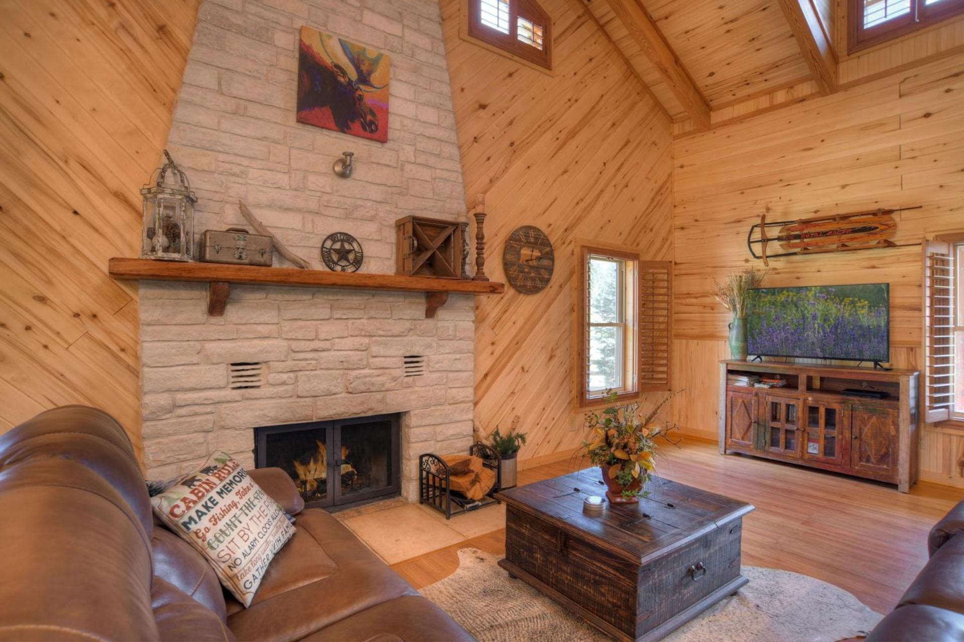 Rustic A Cabin view 2