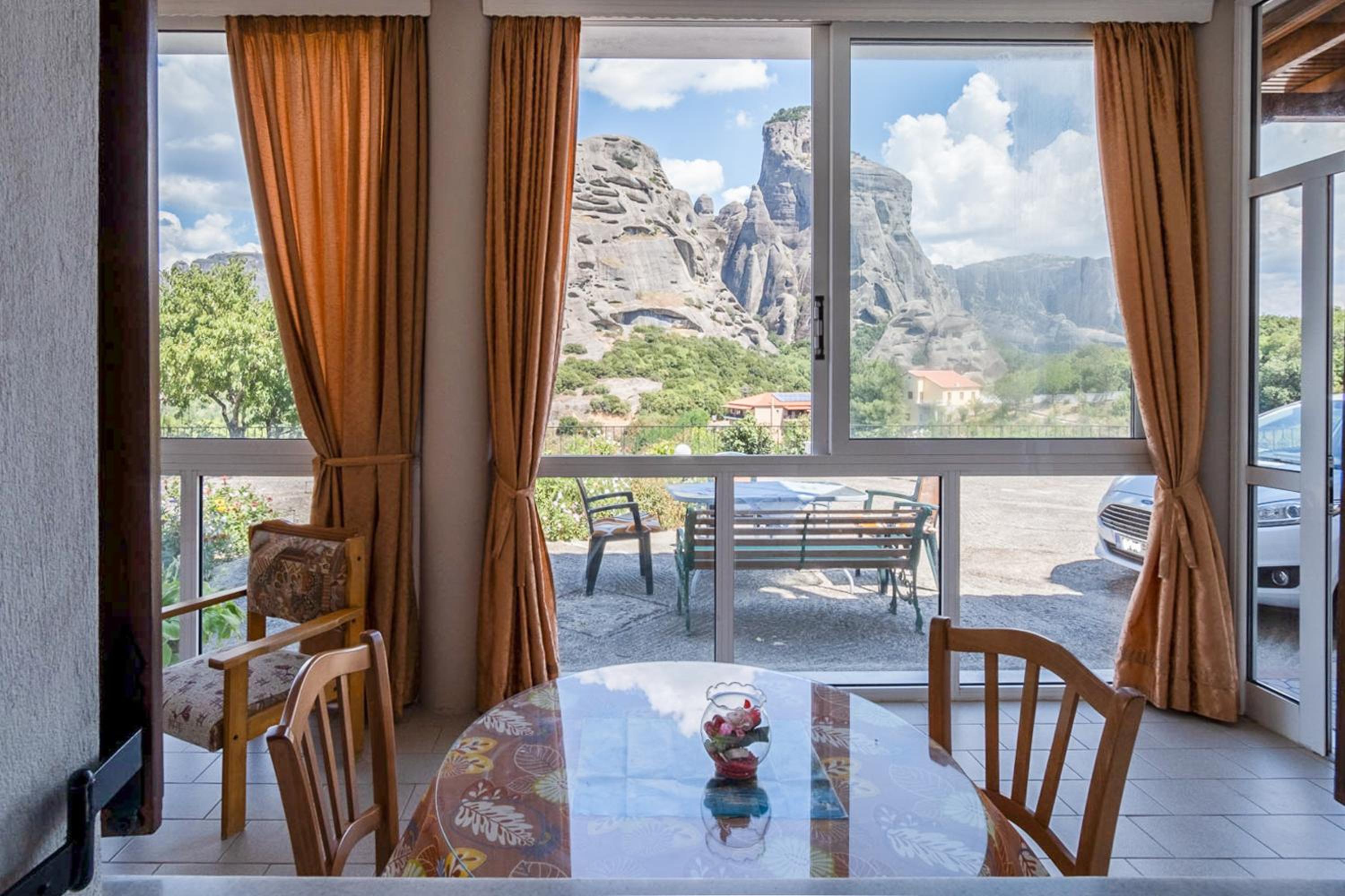 Majestic view Home just under Meteora Unesco Site view 5