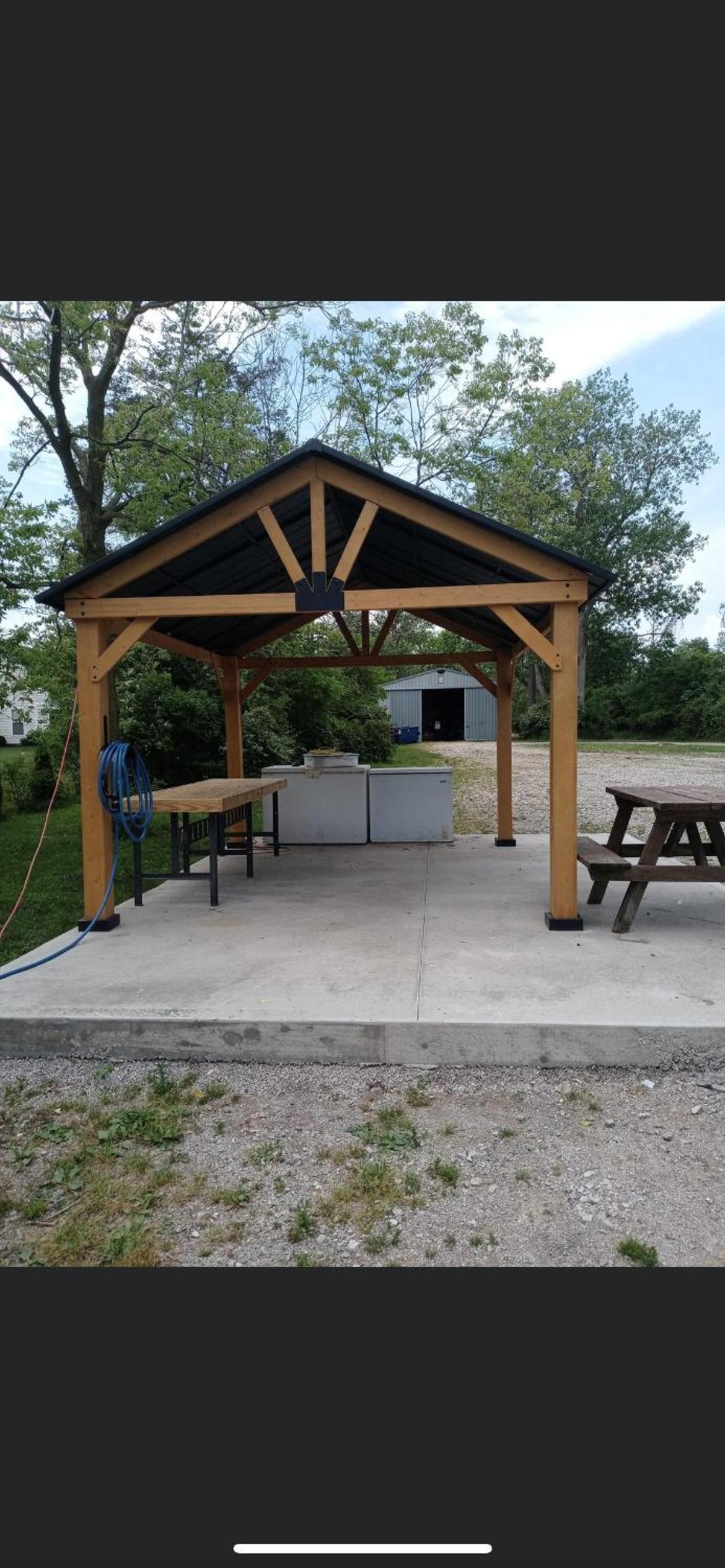 outdoor BBQ area