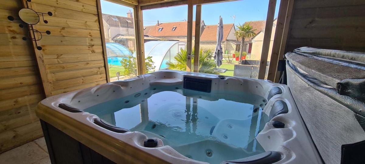 Gîte Atypique 2 à 8 PERSONNES avec piscine jacuzzi proche châteaux de la Loire