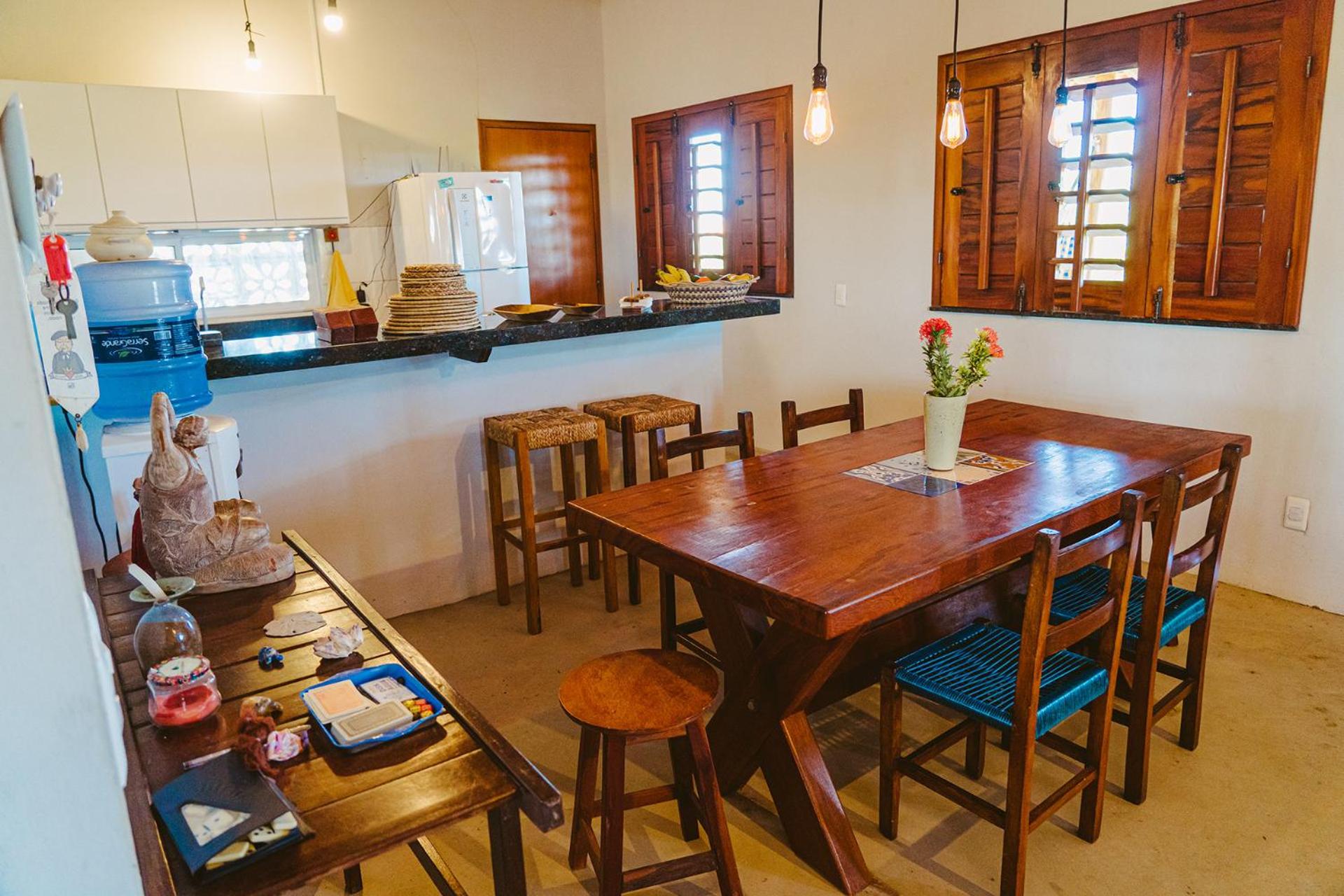 Casa ampla c redes de descanso, Praia de Macapa PI