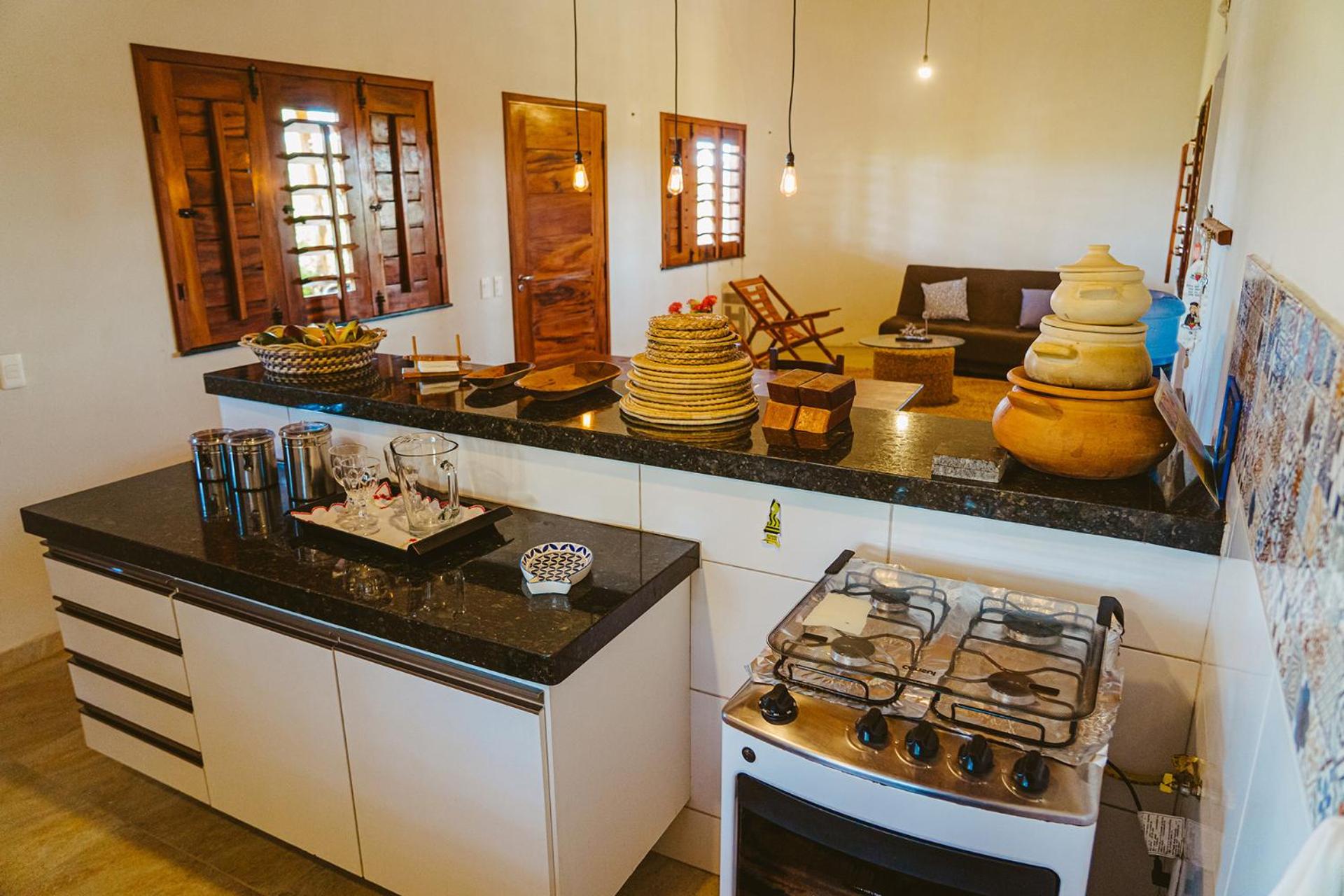 Casa ampla c redes de descanso, Praia de Macapa PI