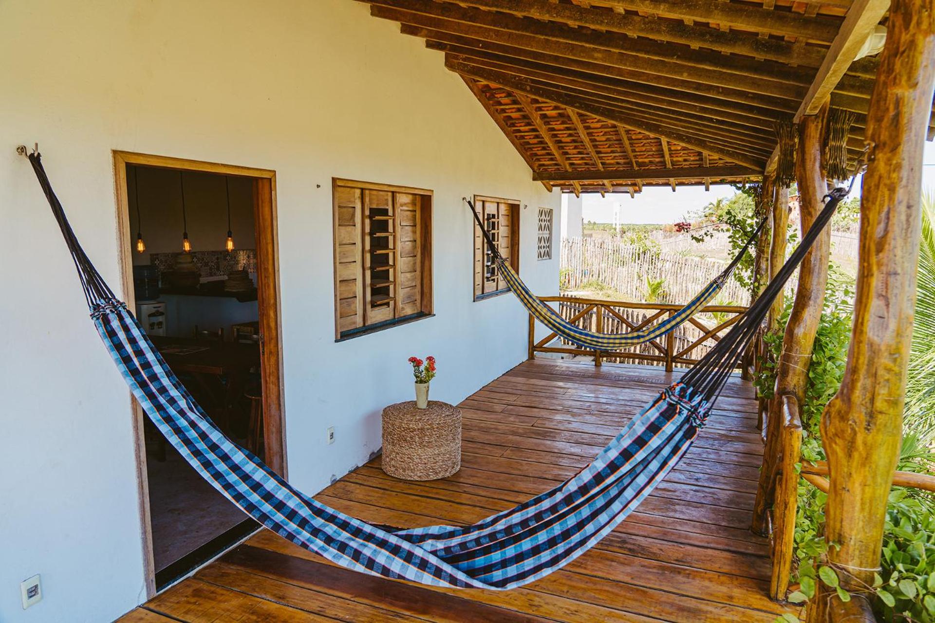 Casa ampla c redes de descanso, Praia de Macapa PI