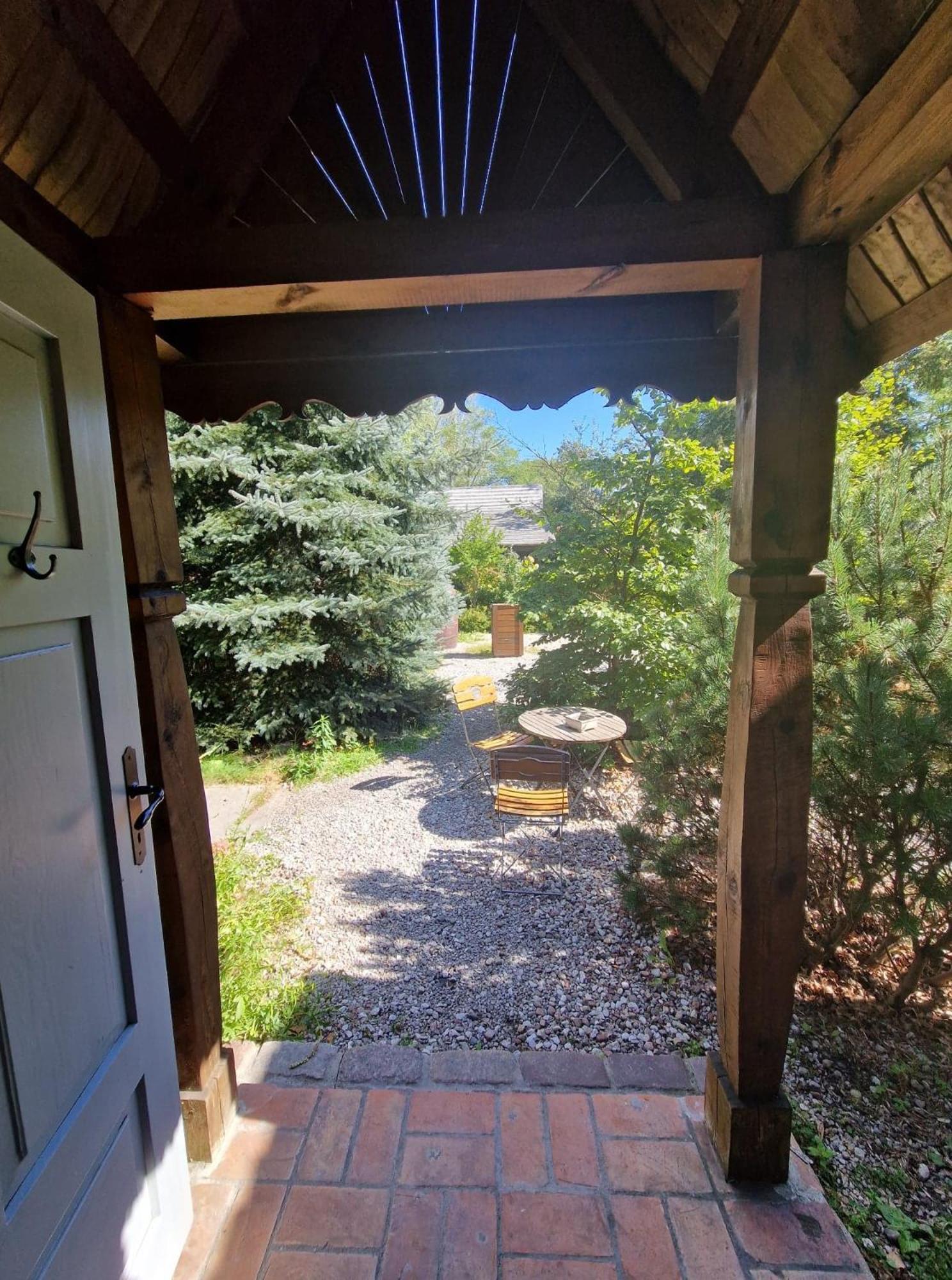 outdoor BBQ area