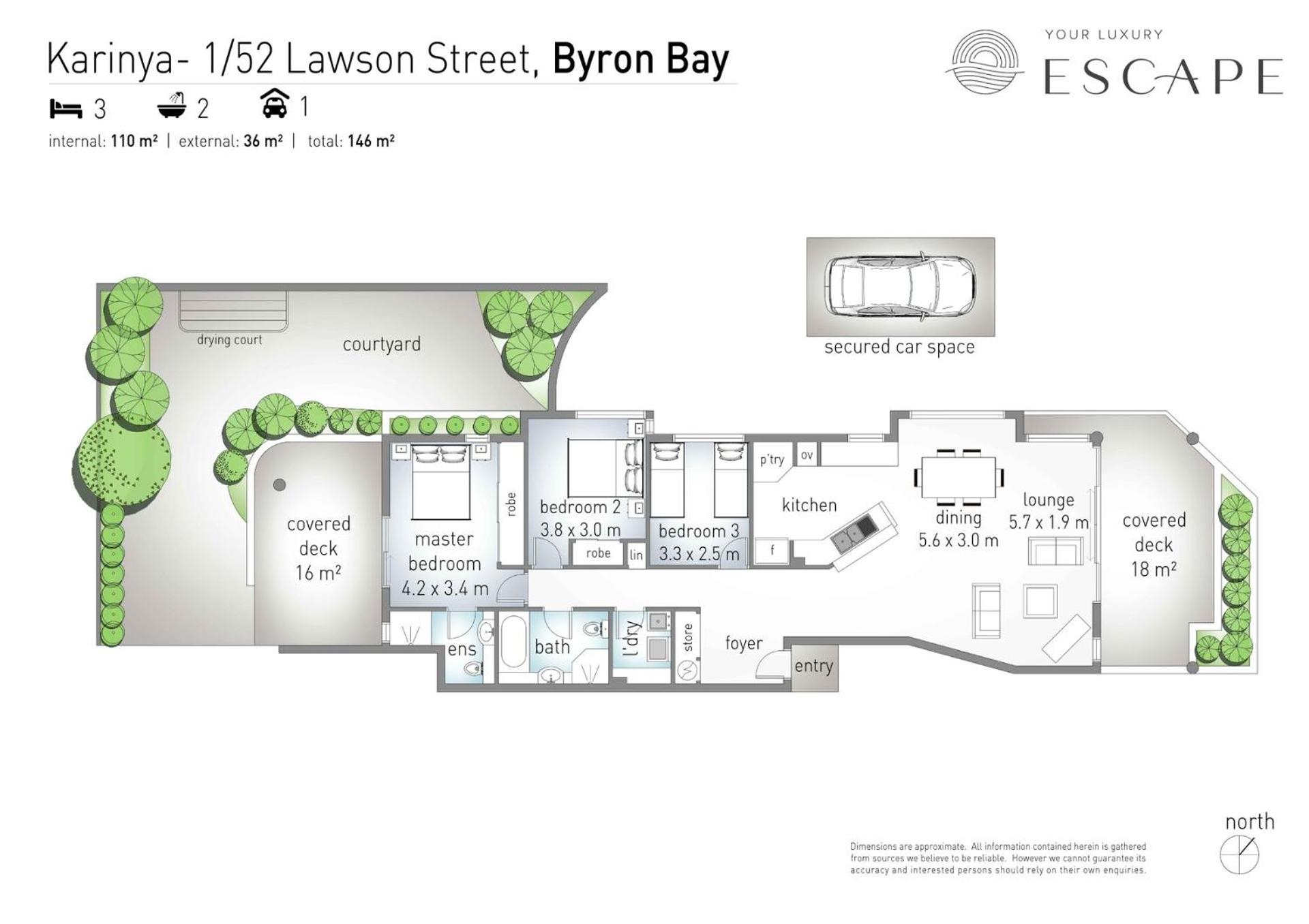 Karinya - 3 BR home steps from Clarkes Beach