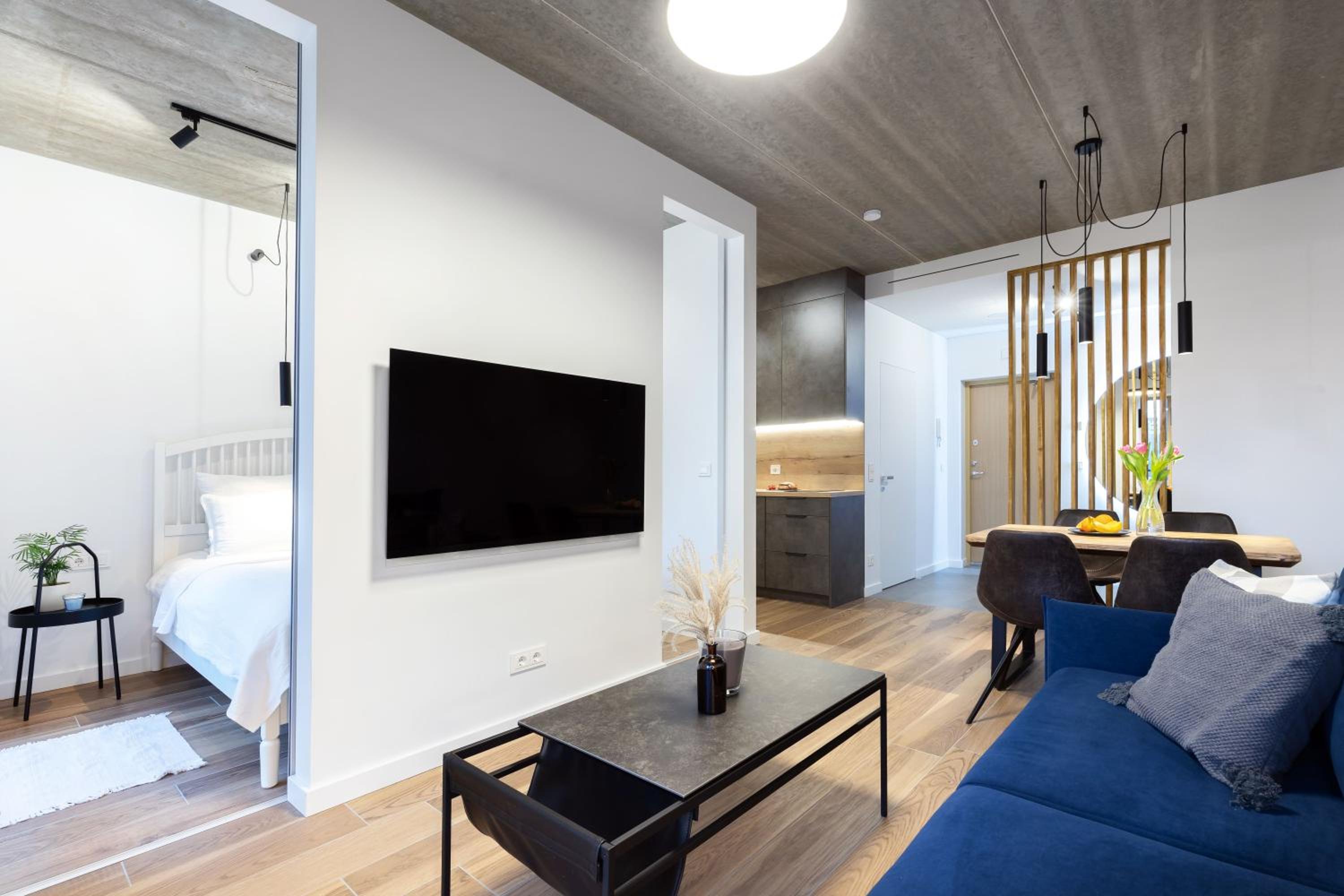 City Center Sanctuary Modern Business-Class Studio with Free Parking in the Heart of Vilnius