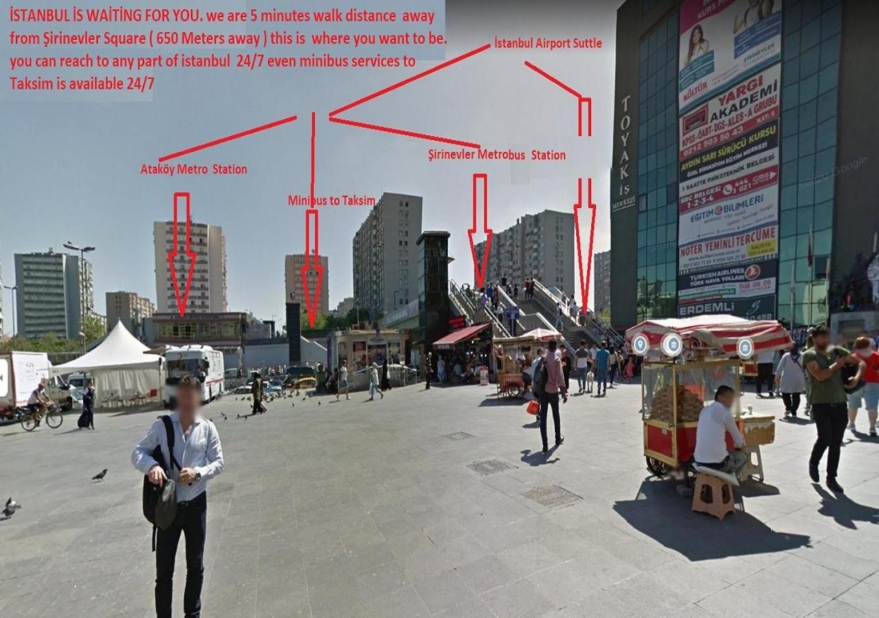 Feeling at home in İstanbul Center 5 Minutes walk to The Ataköy Metro Station & Metrobus