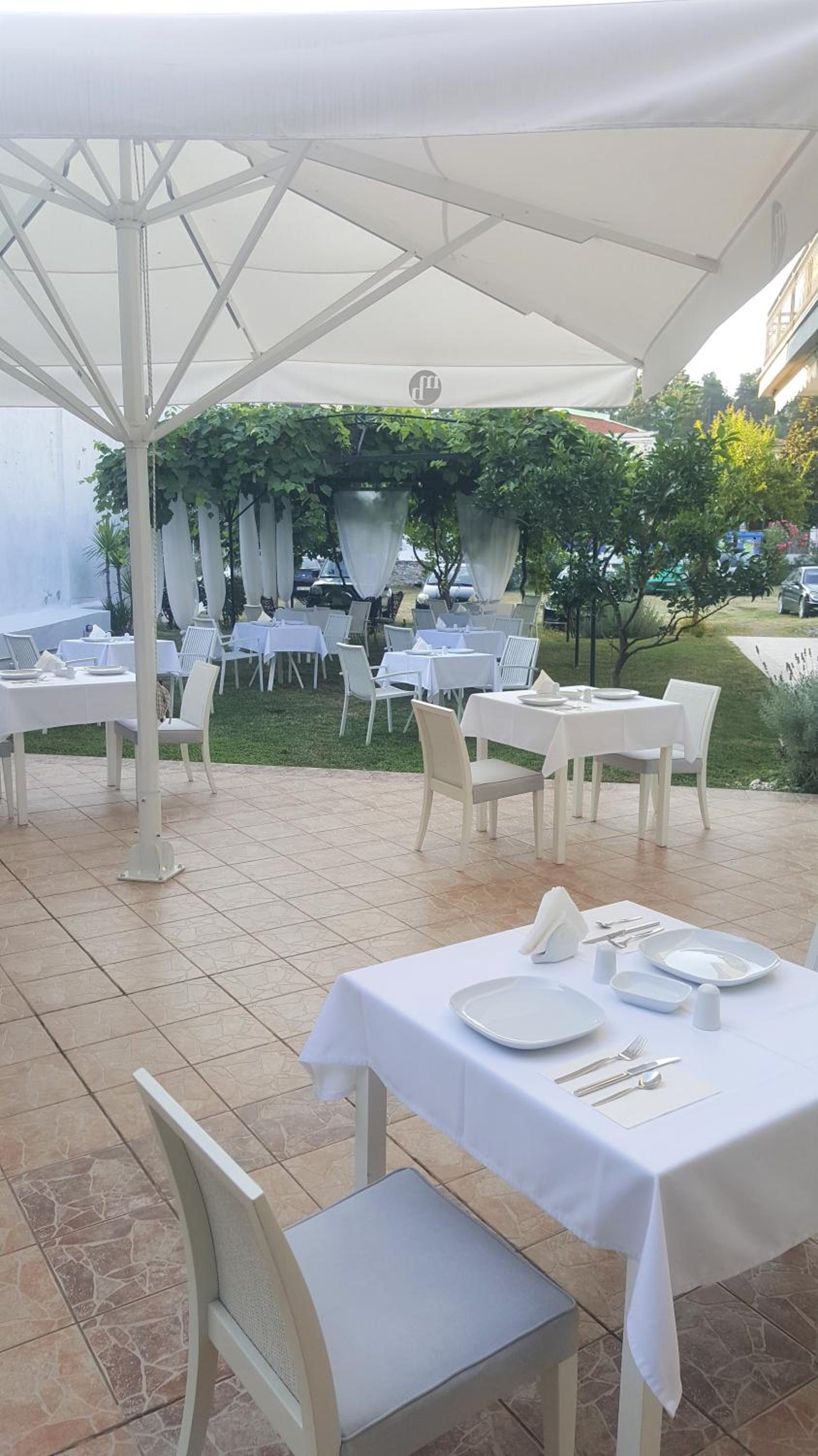 outdoor BBQ area