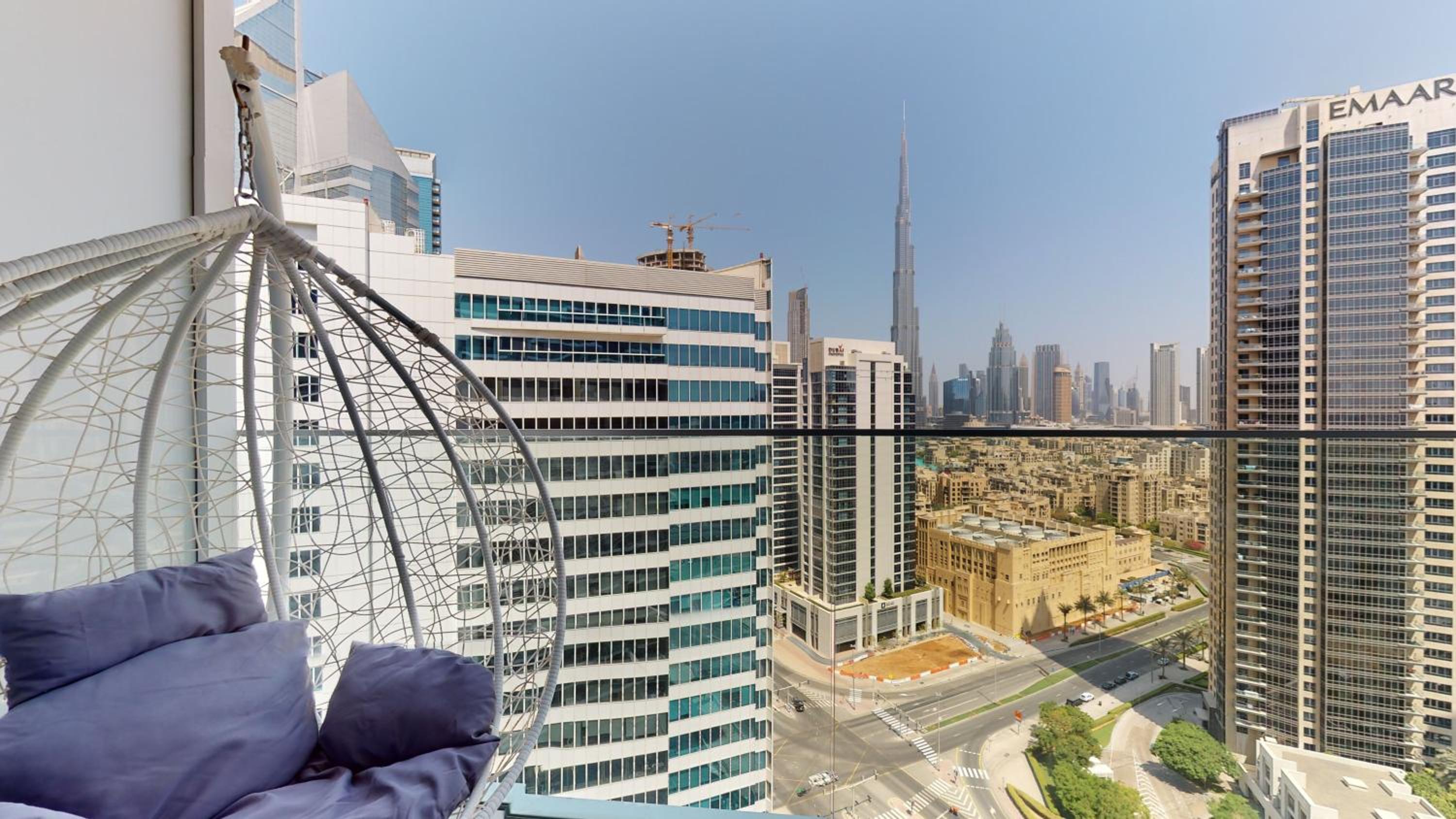 Stylish Studio with Burj Khalifa View