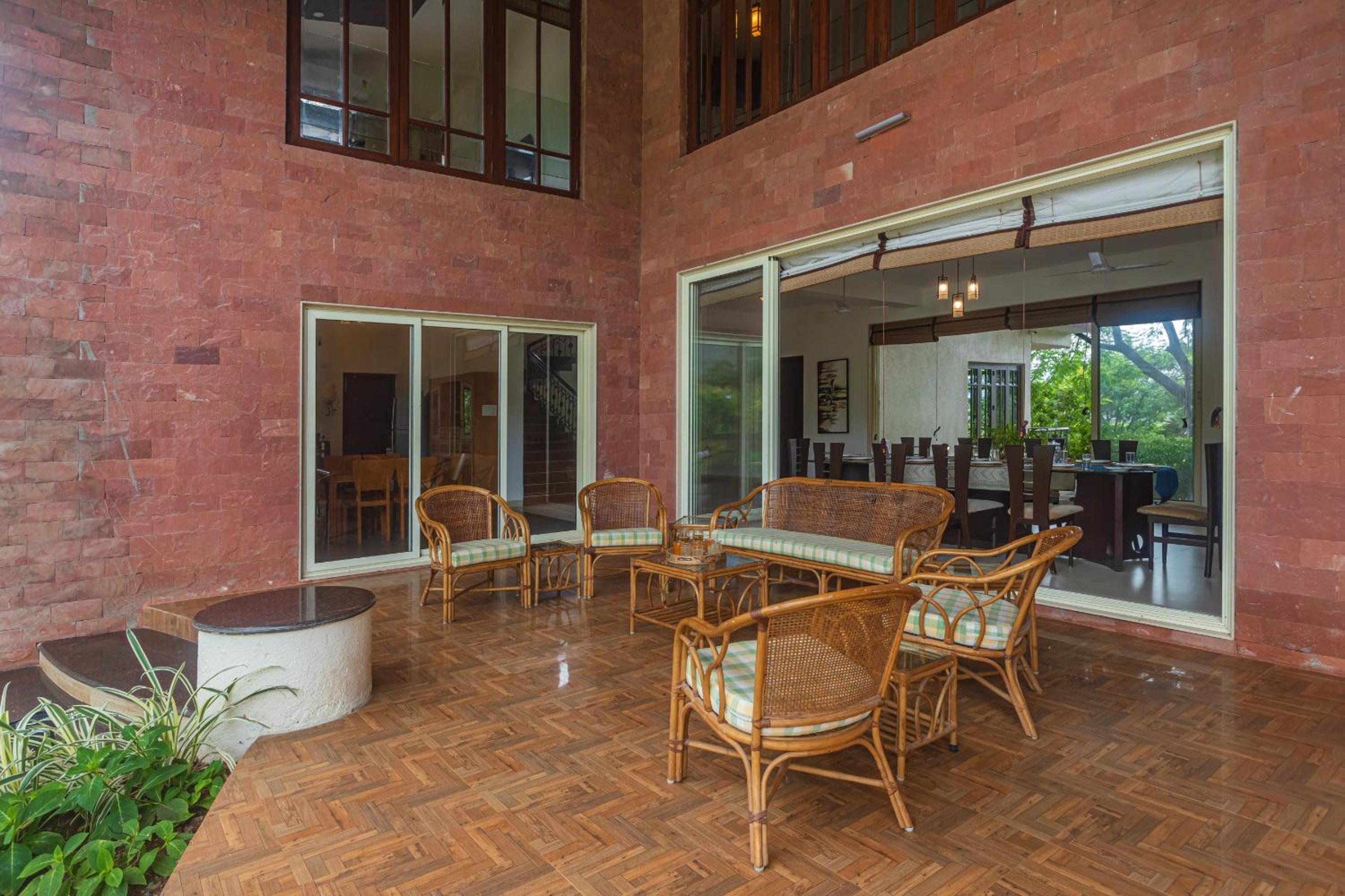 SaffronStays Ananya - 4BR villa with pool, minibar & game room near river Ullas in Karjat view 5