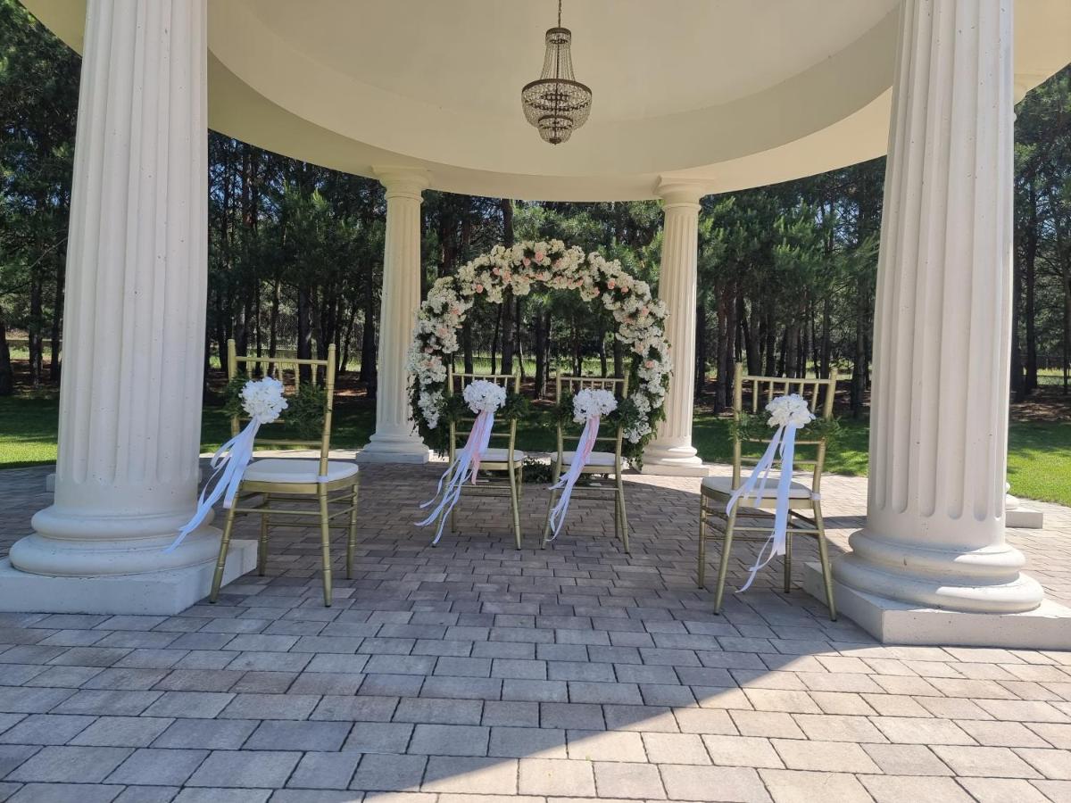 outdoor BBQ area