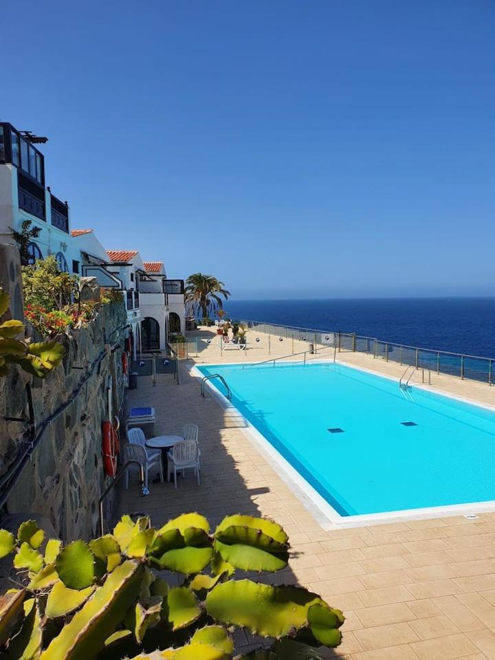 Very Romantic Seaview Apartment Patalavaca Mogán with Warm Pool