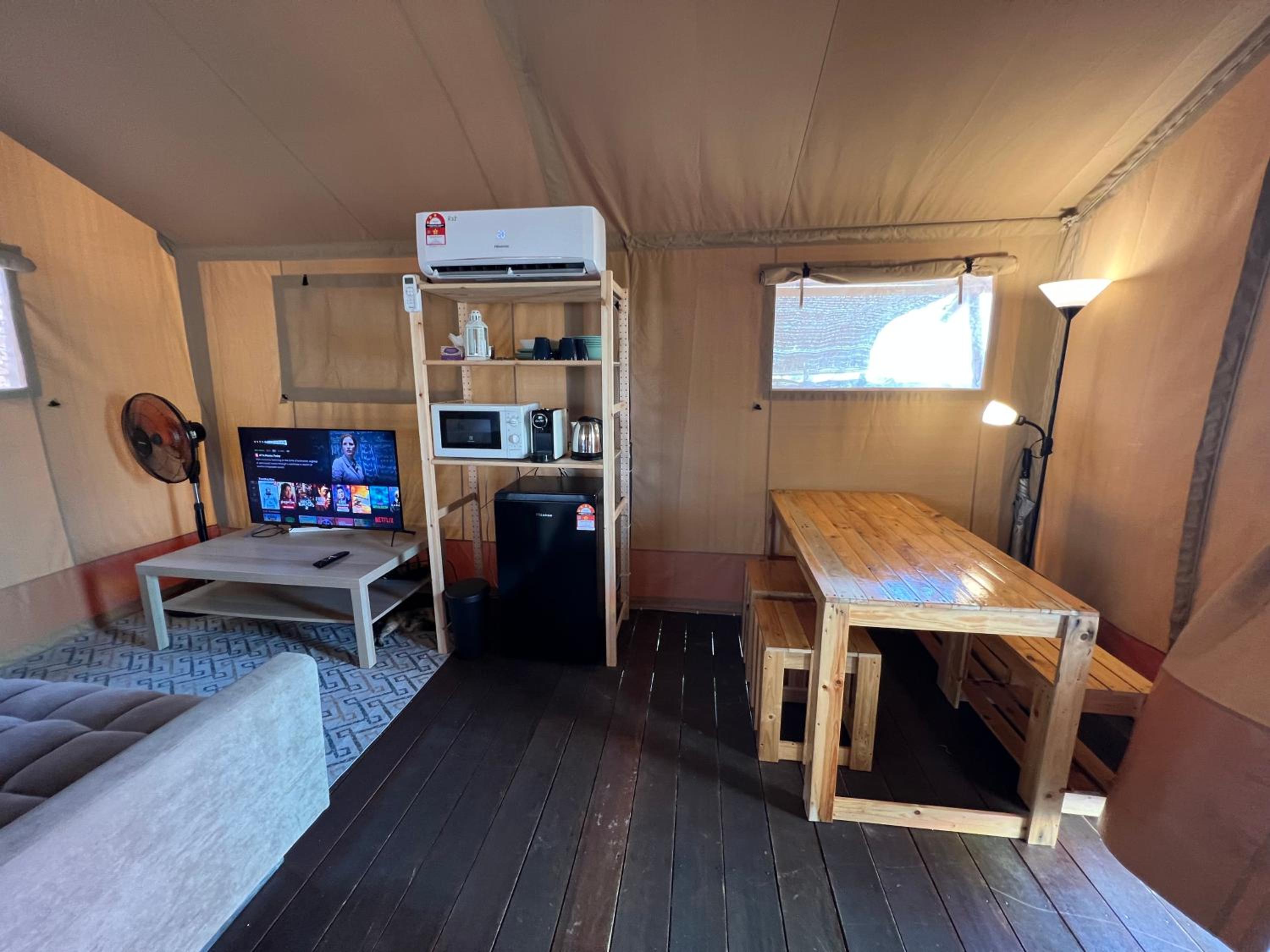 Rembulan Escape - Beachfront safari tent view 4