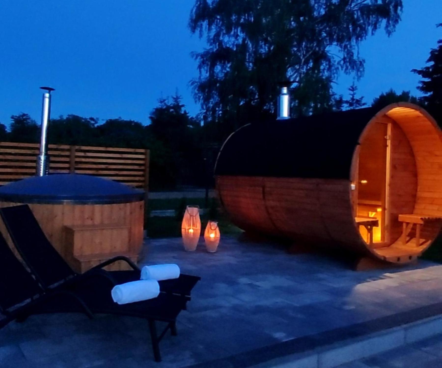 Sauna balia - Nowa Osada Domki przy plaży - całoroczne domki na Mazurach view 4