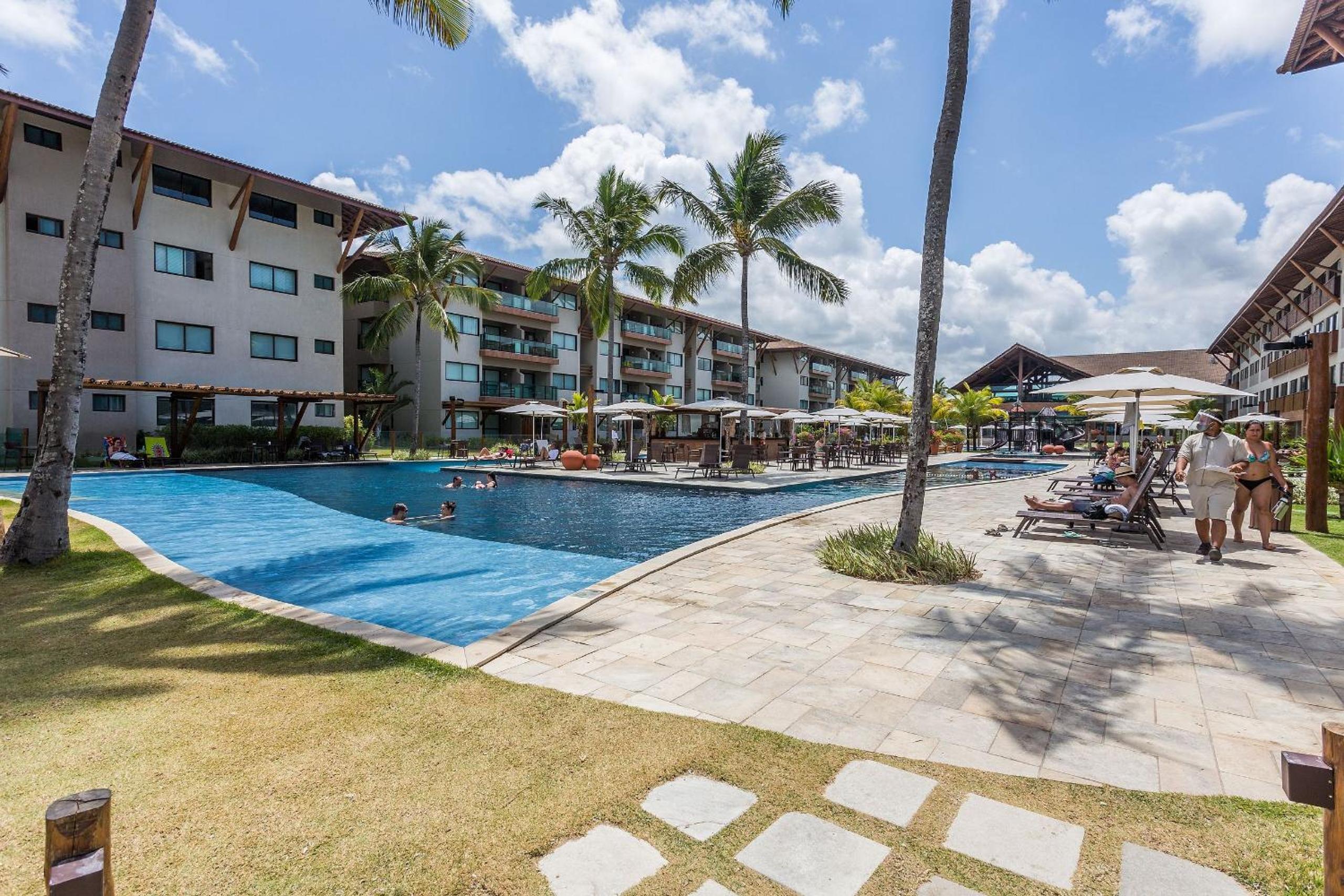 Lindo e confortável apartamento no La Fleur Polinésia Muro Alto