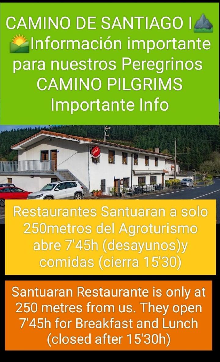 Agroturismo Erlete Goikoa -ESTAMOS EN EL CAMINO DE SANTIAGO -WE ARE ON THE CAMINO DE SANTIAGO- SENDERISMO-RUTAS Y BICICLETA