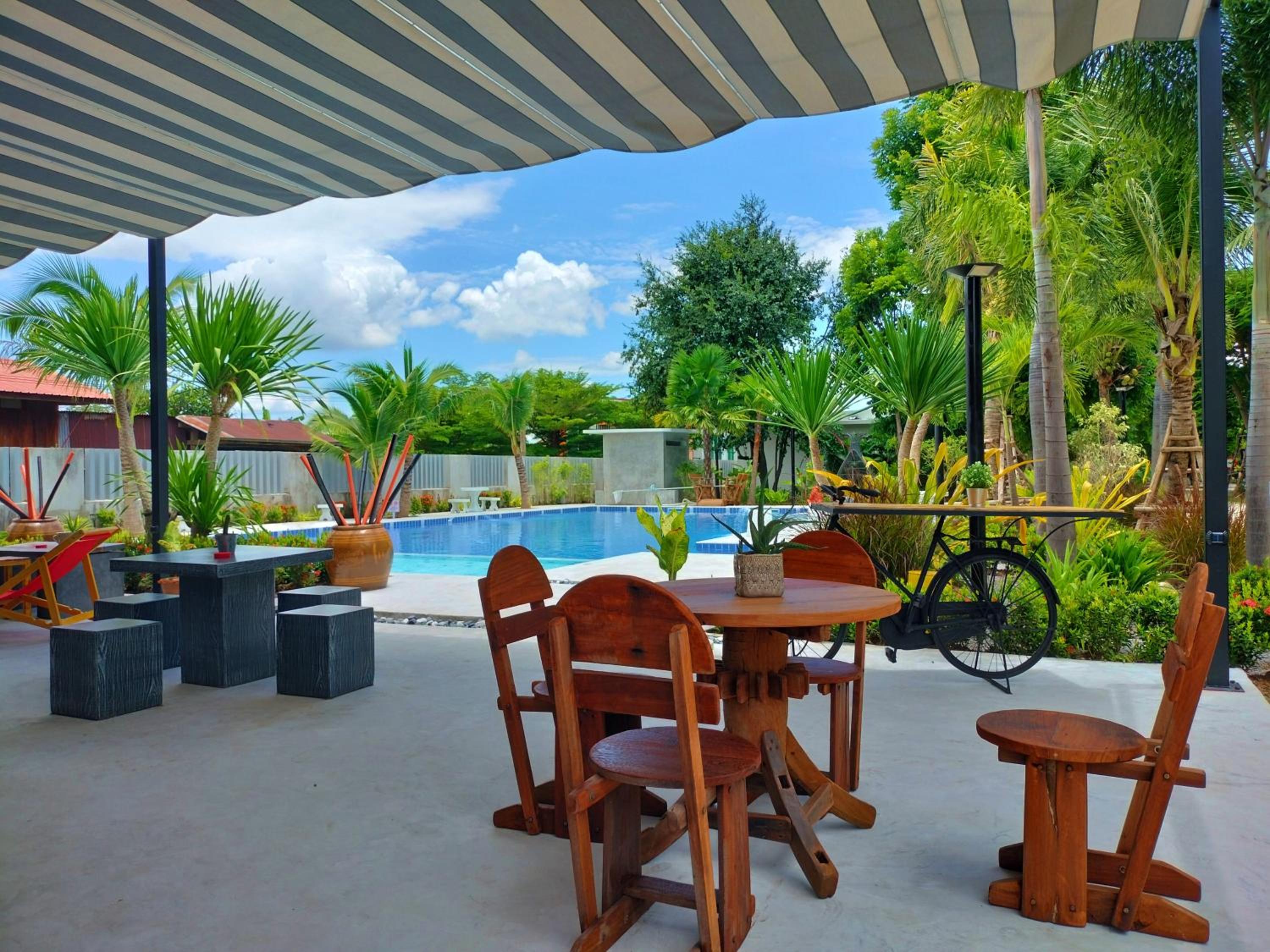 outdoor BBQ area