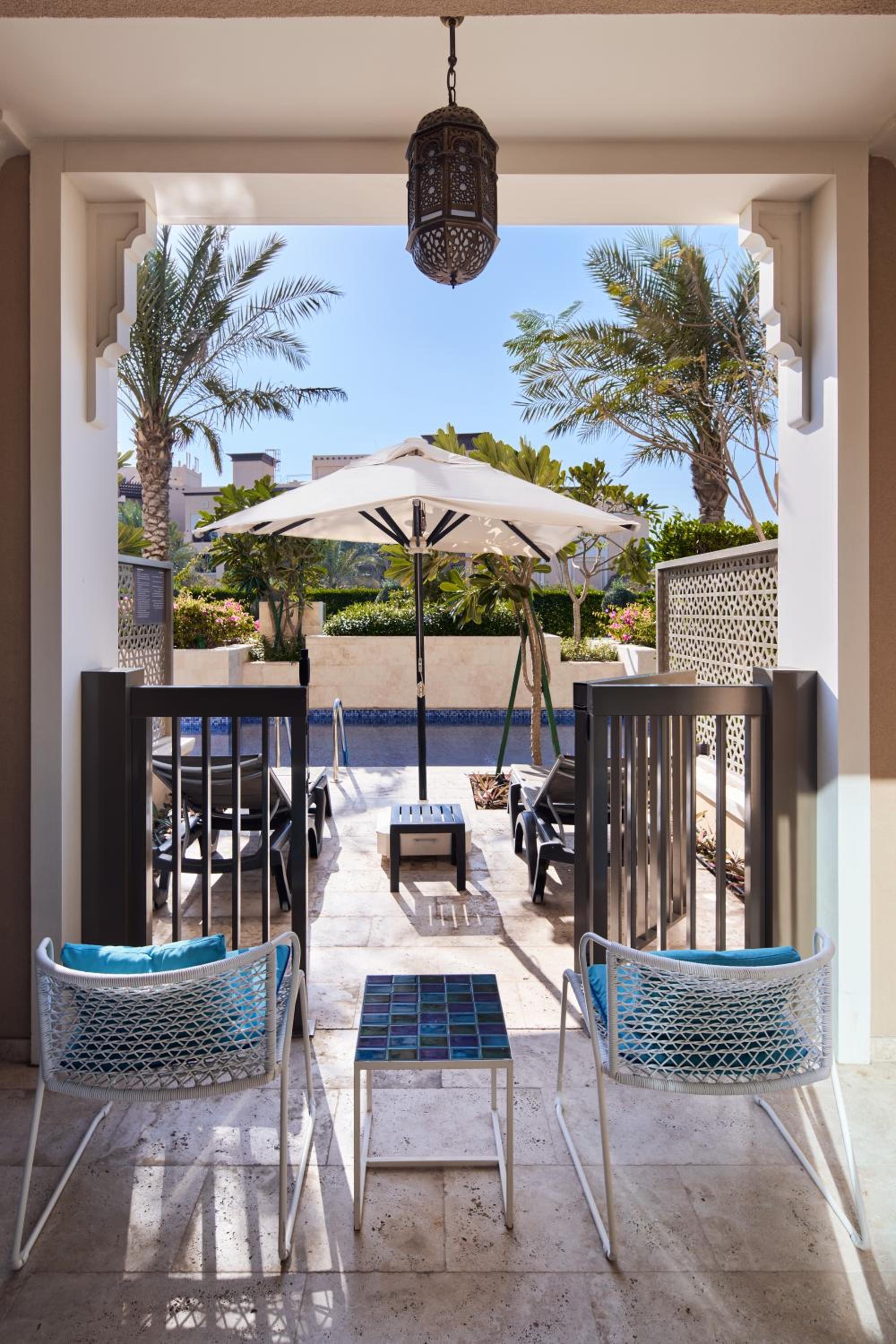 outdoor BBQ area
