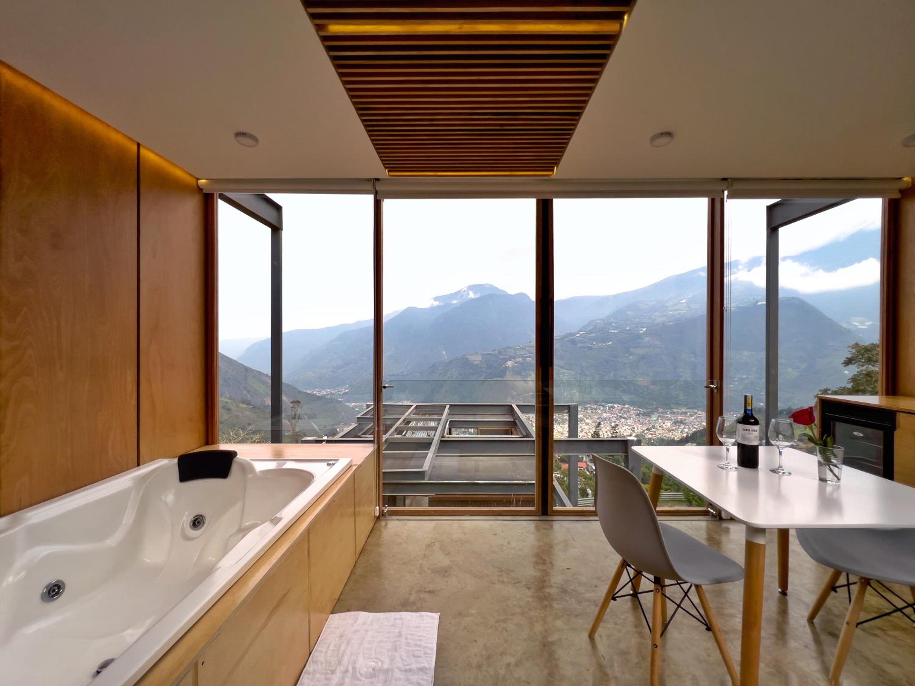 Deluxe volcán Primeras suites colgantes del mundo