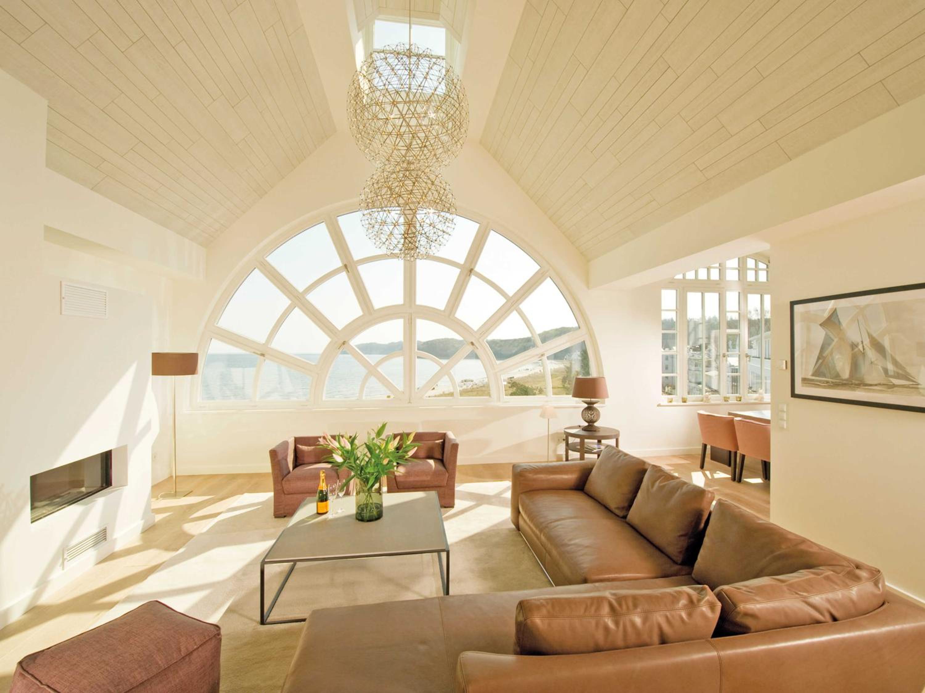 Strandschloss Binz - Penthouse "Royal Beach" mit Sauna, Kamin, Terrasse, Meerblick view 2
