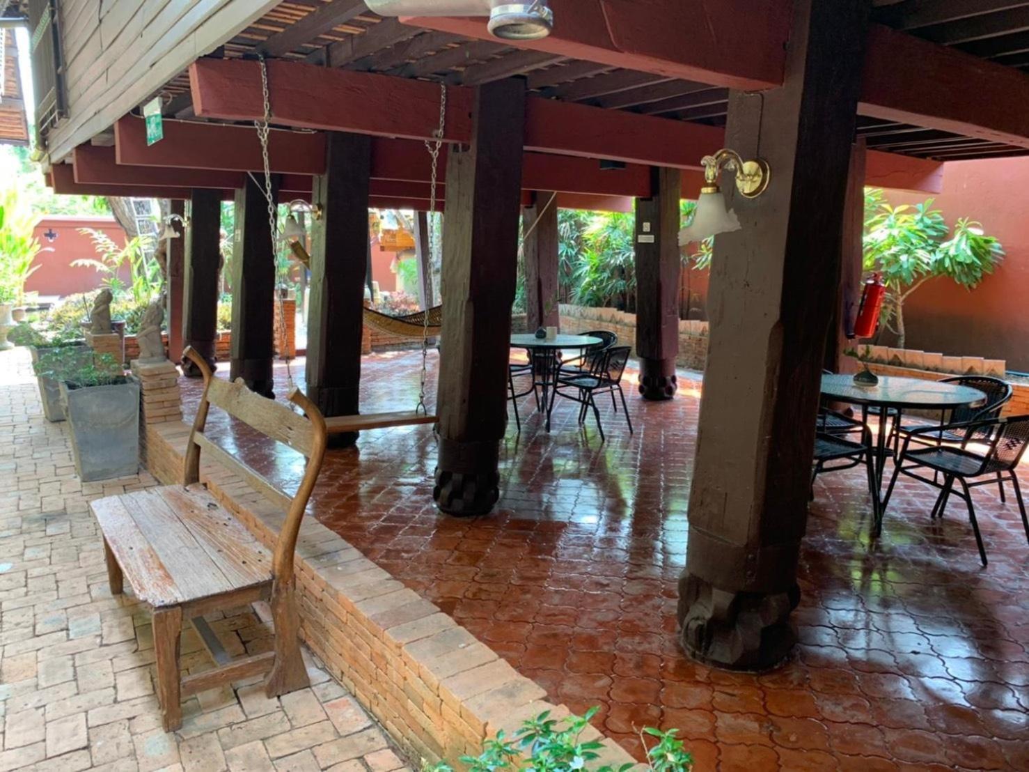 outdoor BBQ area