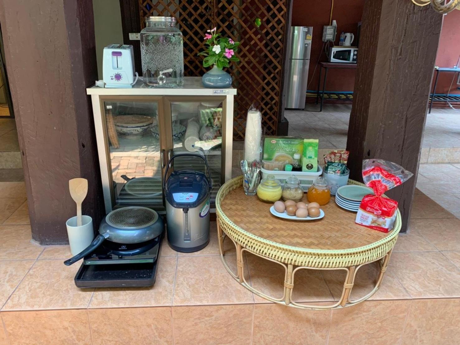 outdoor BBQ area