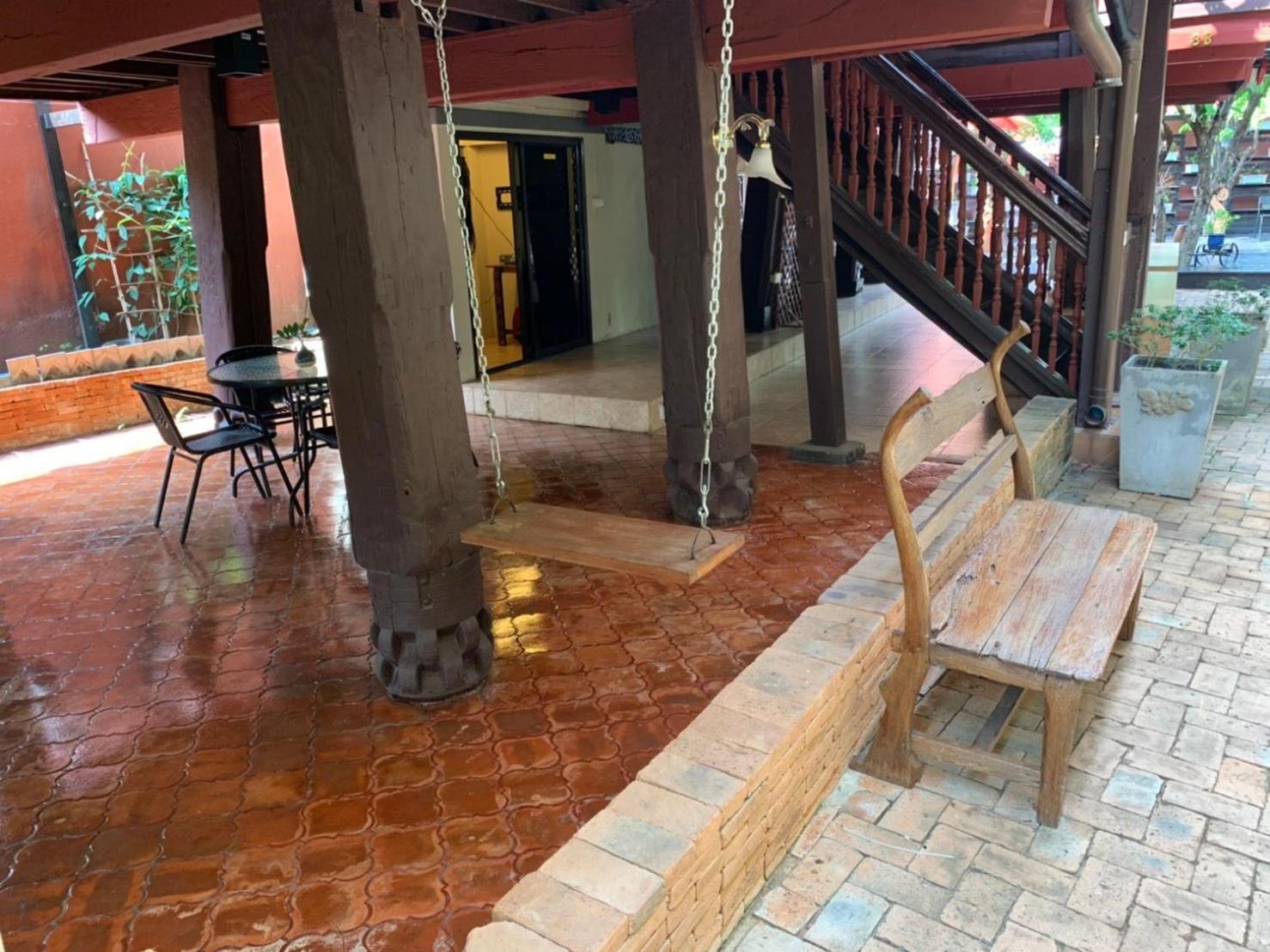 outdoor BBQ area