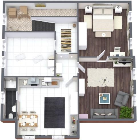 VILLA EMMILIO einzigartiges City Apartement 73 qm