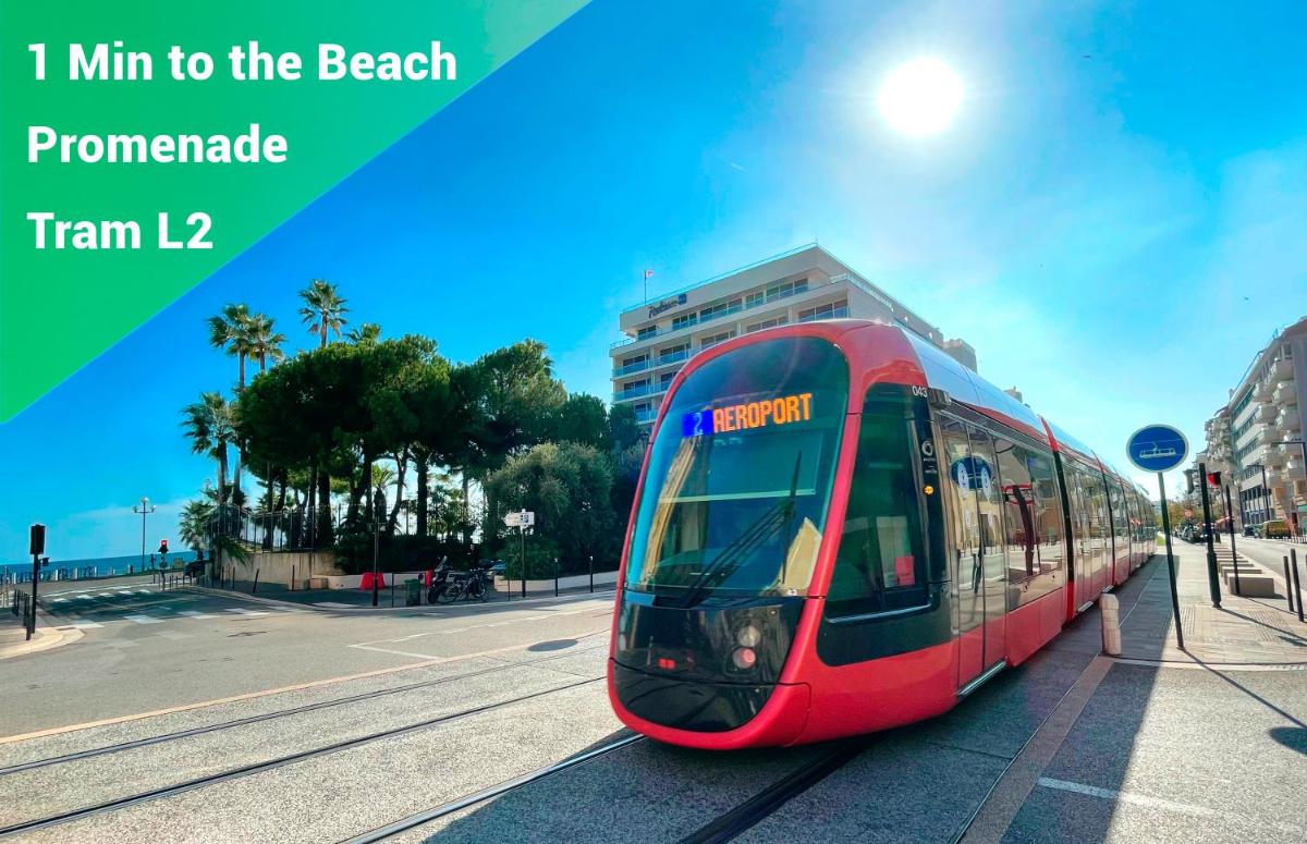 1 Min to the Beach Apartment - Kitchen - Tramway - Air Conditioner - Wifi - Promenade Des Anglais photo 5