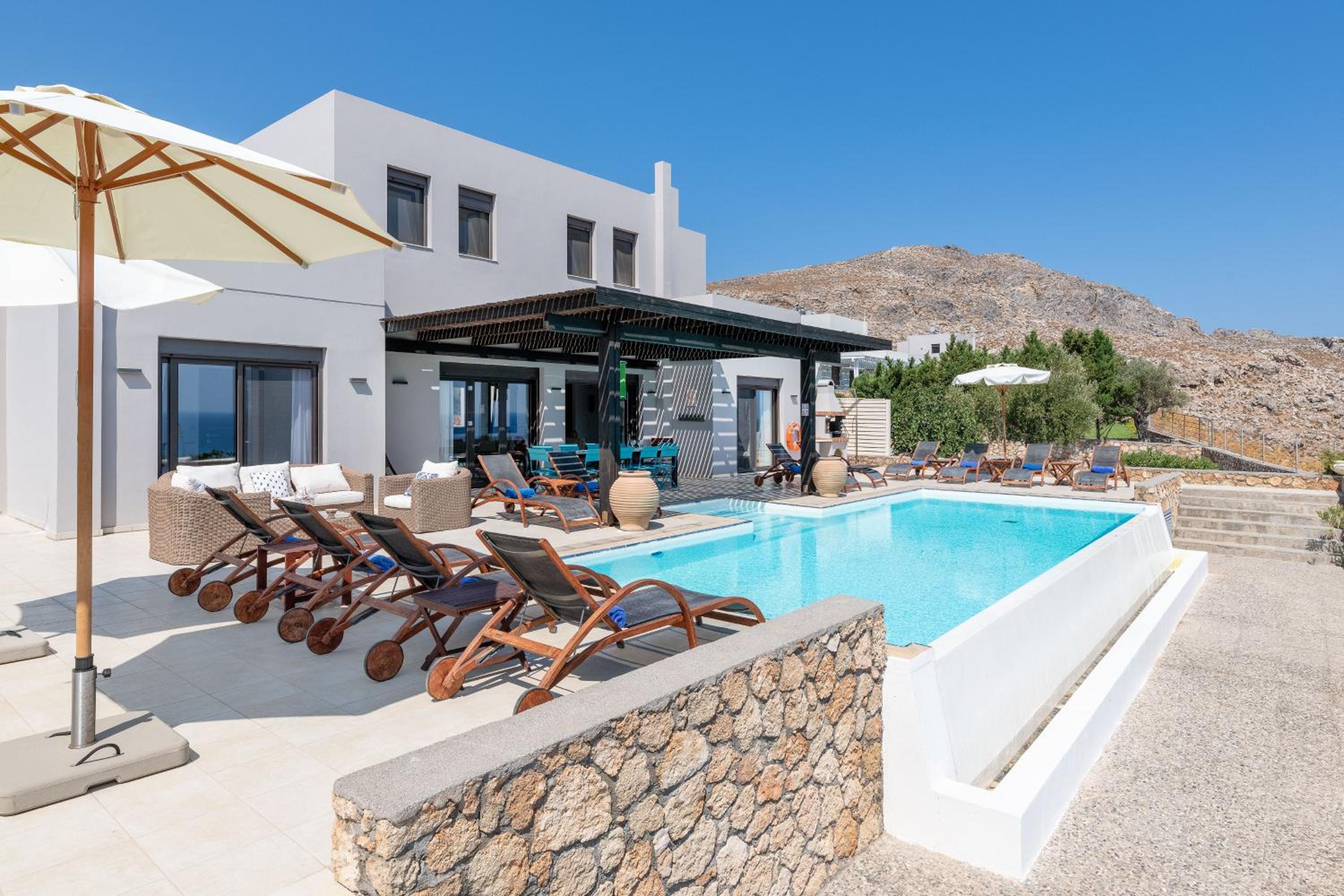 Villa Athena with Private Pool and Seaview view 4