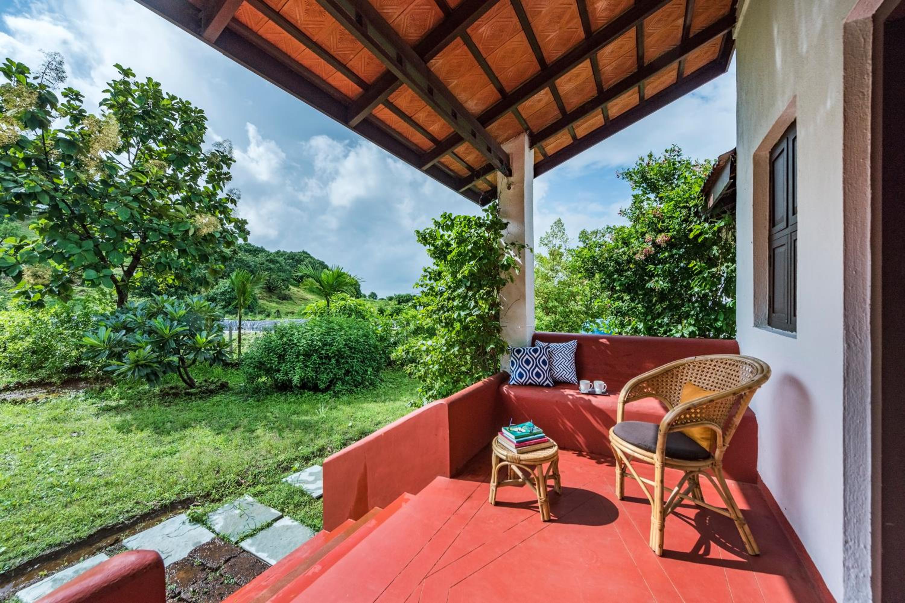 SaffronStays Sattva - 2BR Konkani-style eco farmhouse with wood-fired copper baths, orchard, forest walks & stargazing view 3