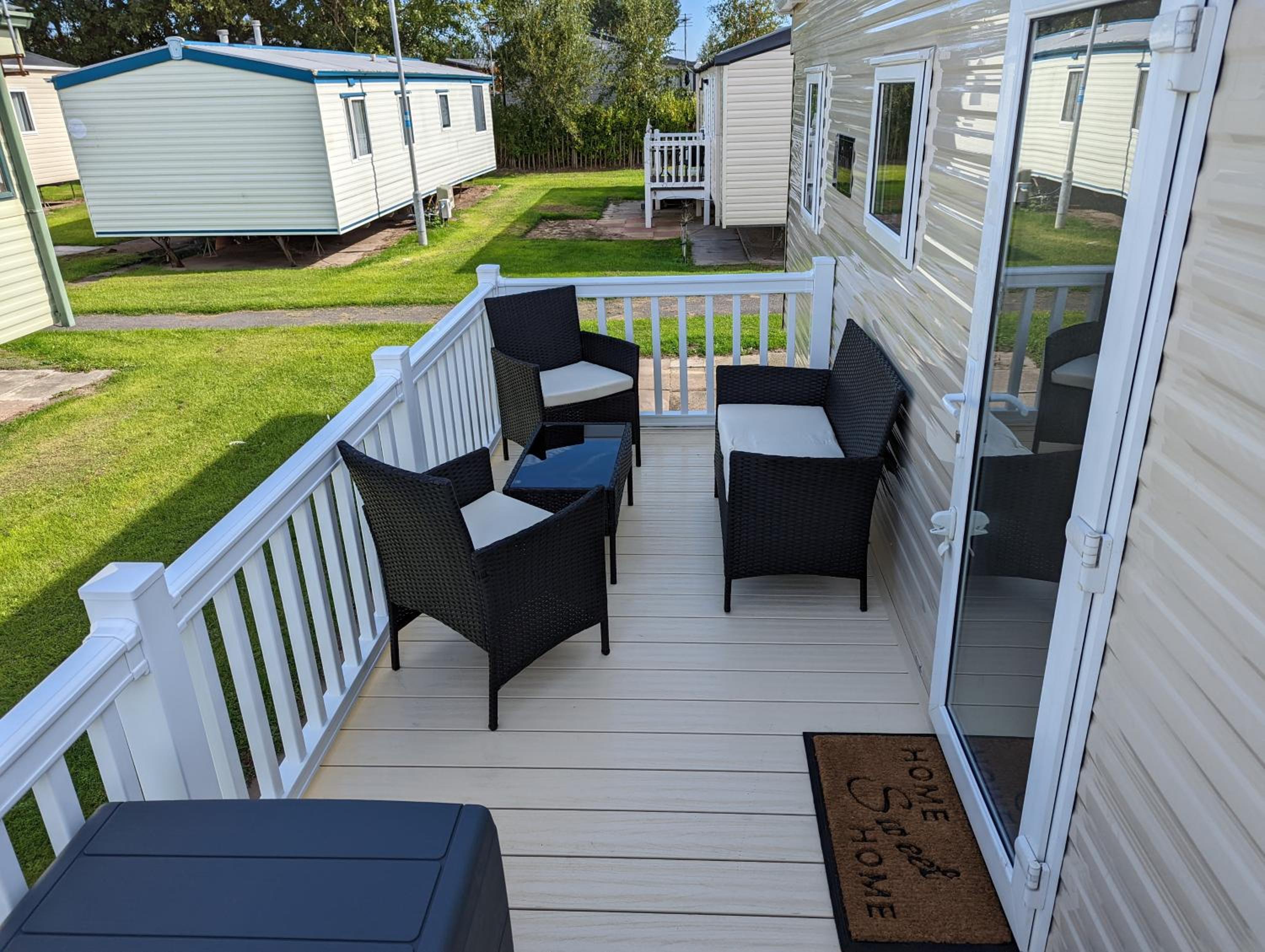 The Jones's Family Caravan with private decking - Presthaven view 5