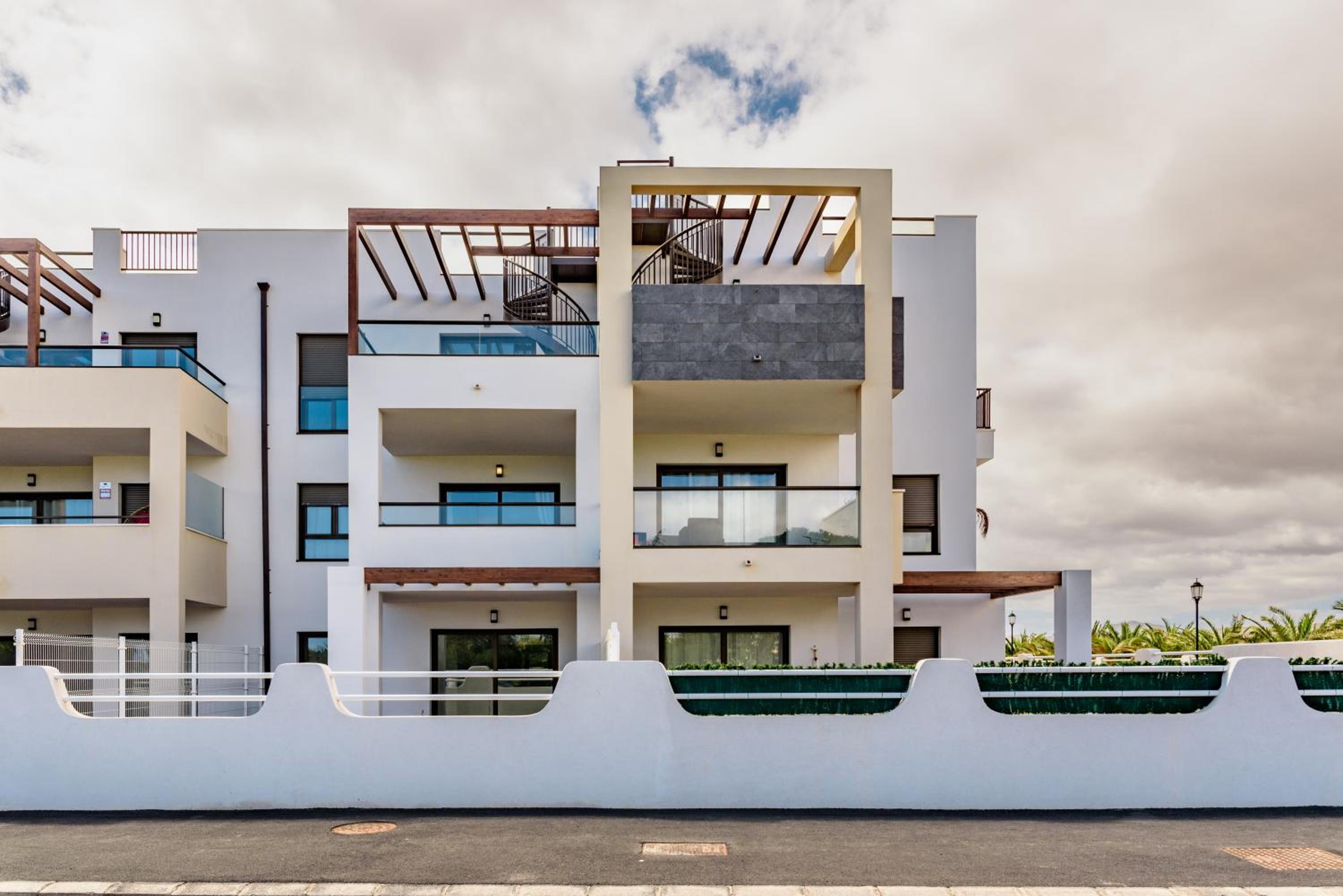 Modern apartment in residential complex with pools