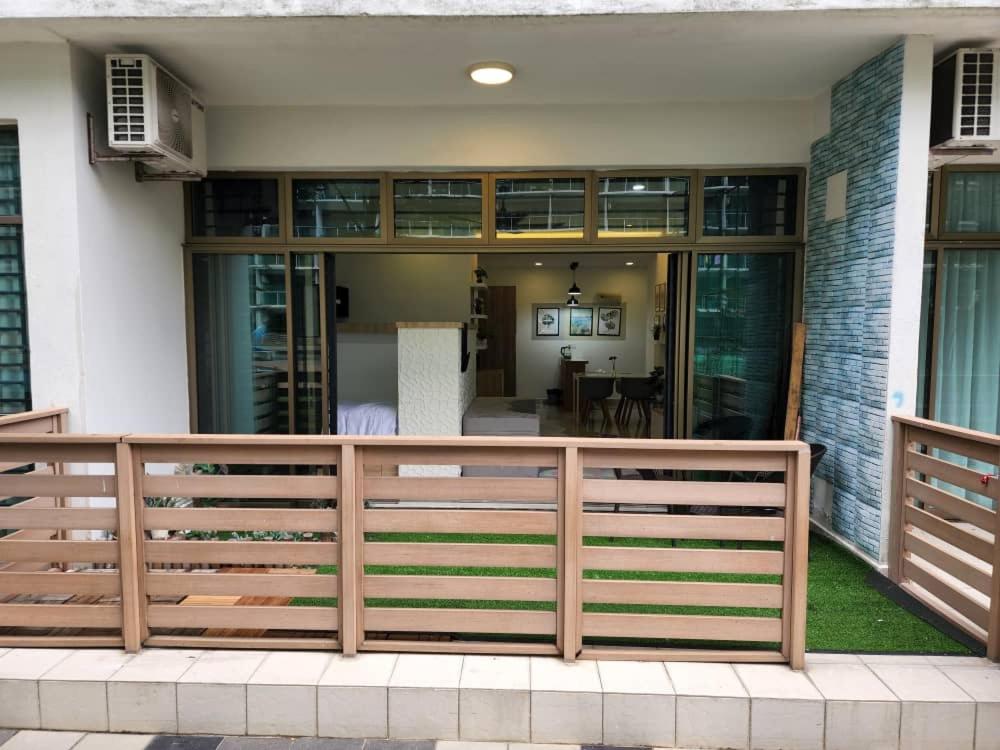 Studio with swimming pool access from the patio at Palazio Mount Austin IKEA AEON by GDRAGON HomeStay